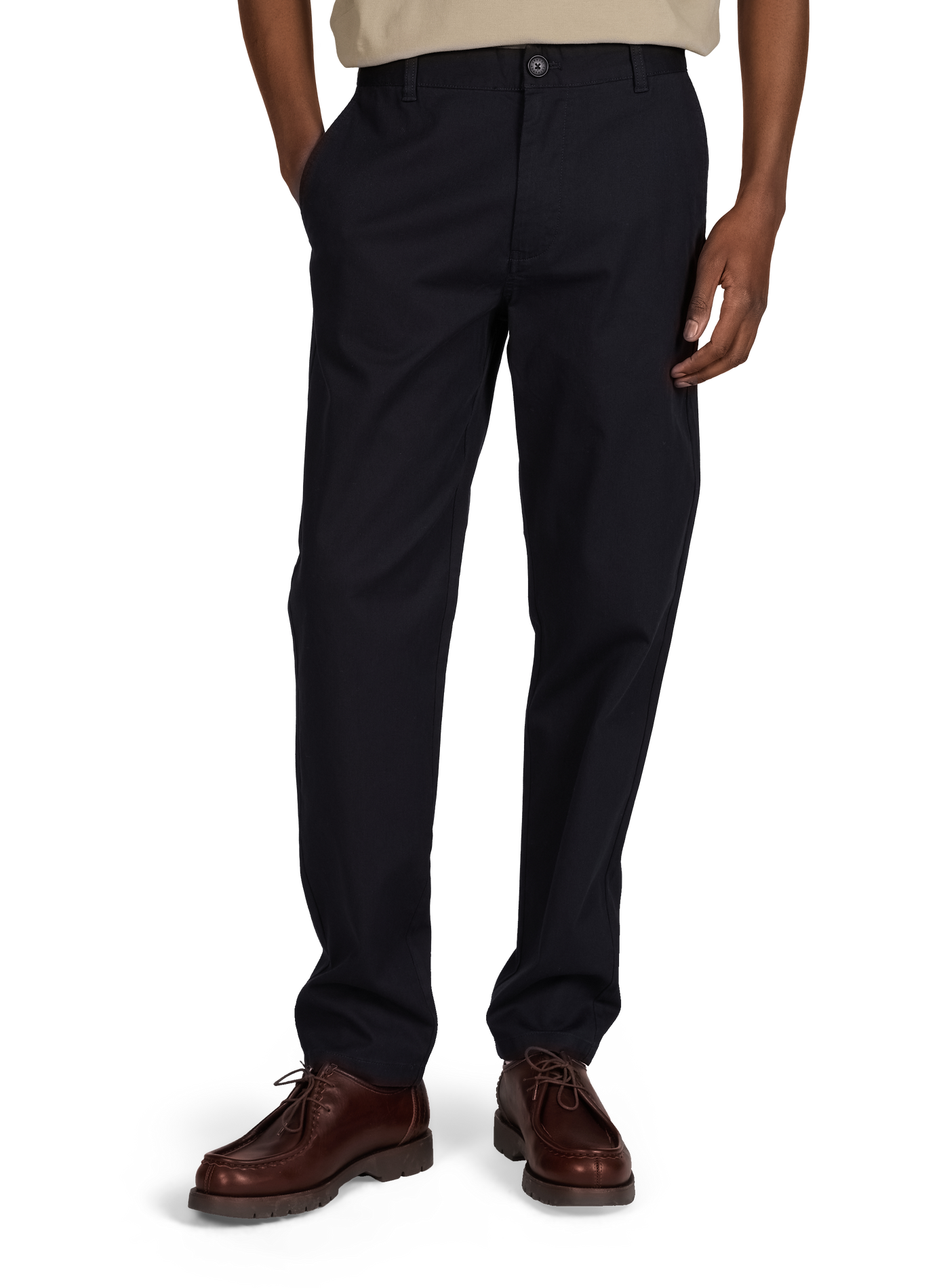 Pantalon regular en coton côtelé mélangé ARMANI EXCHANGE Bleu