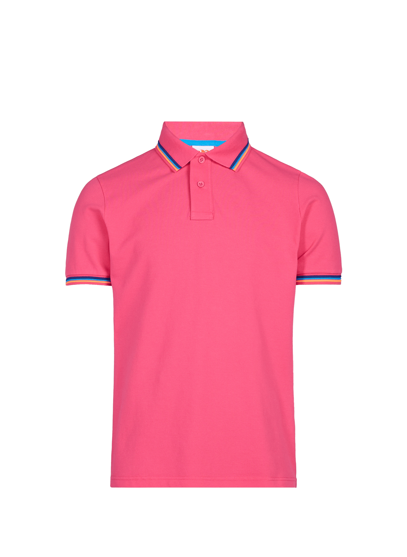Cotton-blend polo shirt SUNDEK Pink