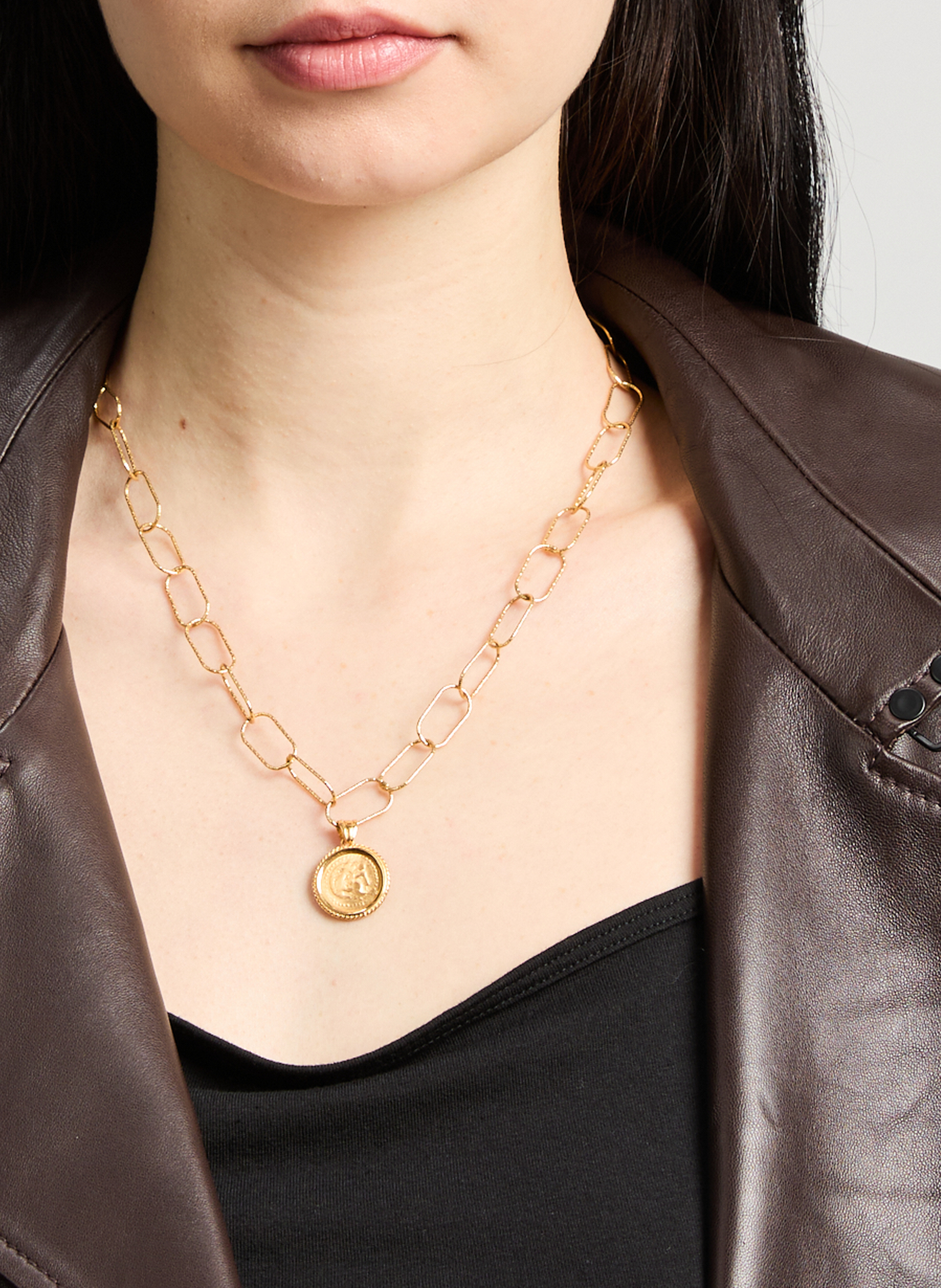 Collier Hercules Oval HERMINA ATHENS Doré