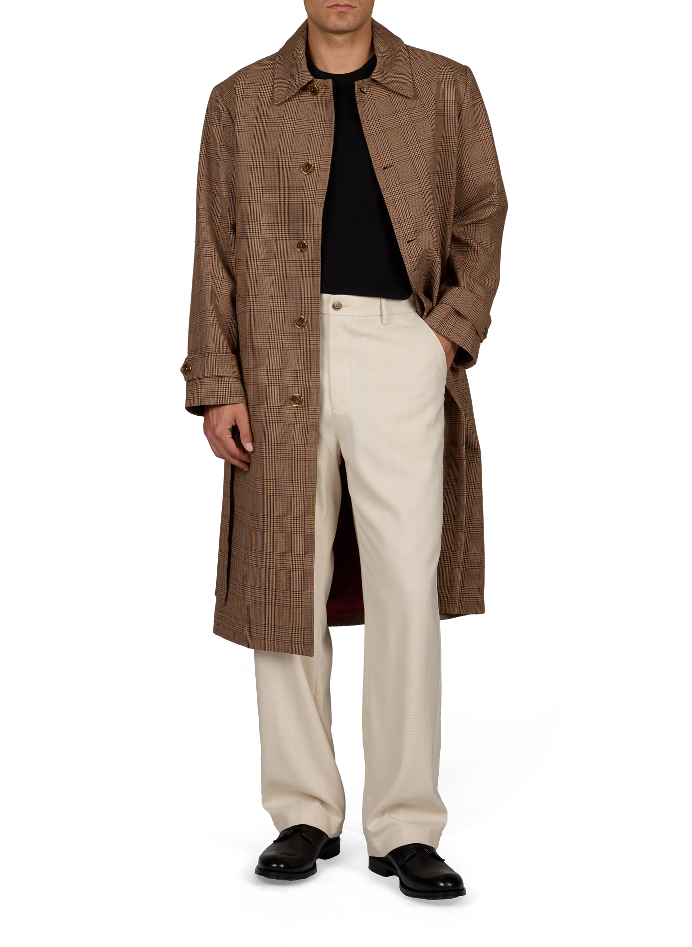 Pantalon droit uni LES DEUX Beige