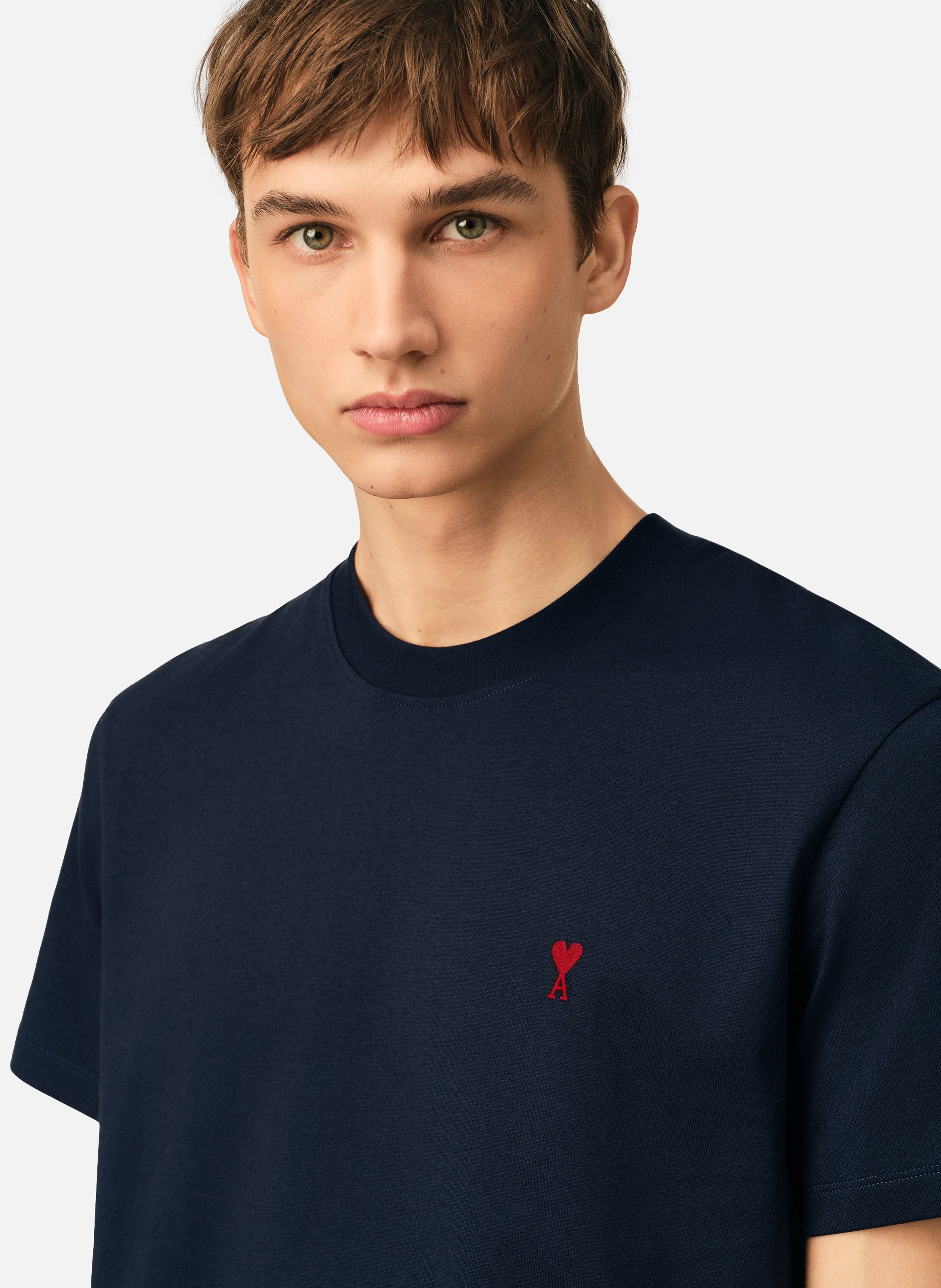T-shirt ami de coeur rouge unisexe | Bleu AMI PARIS Homme