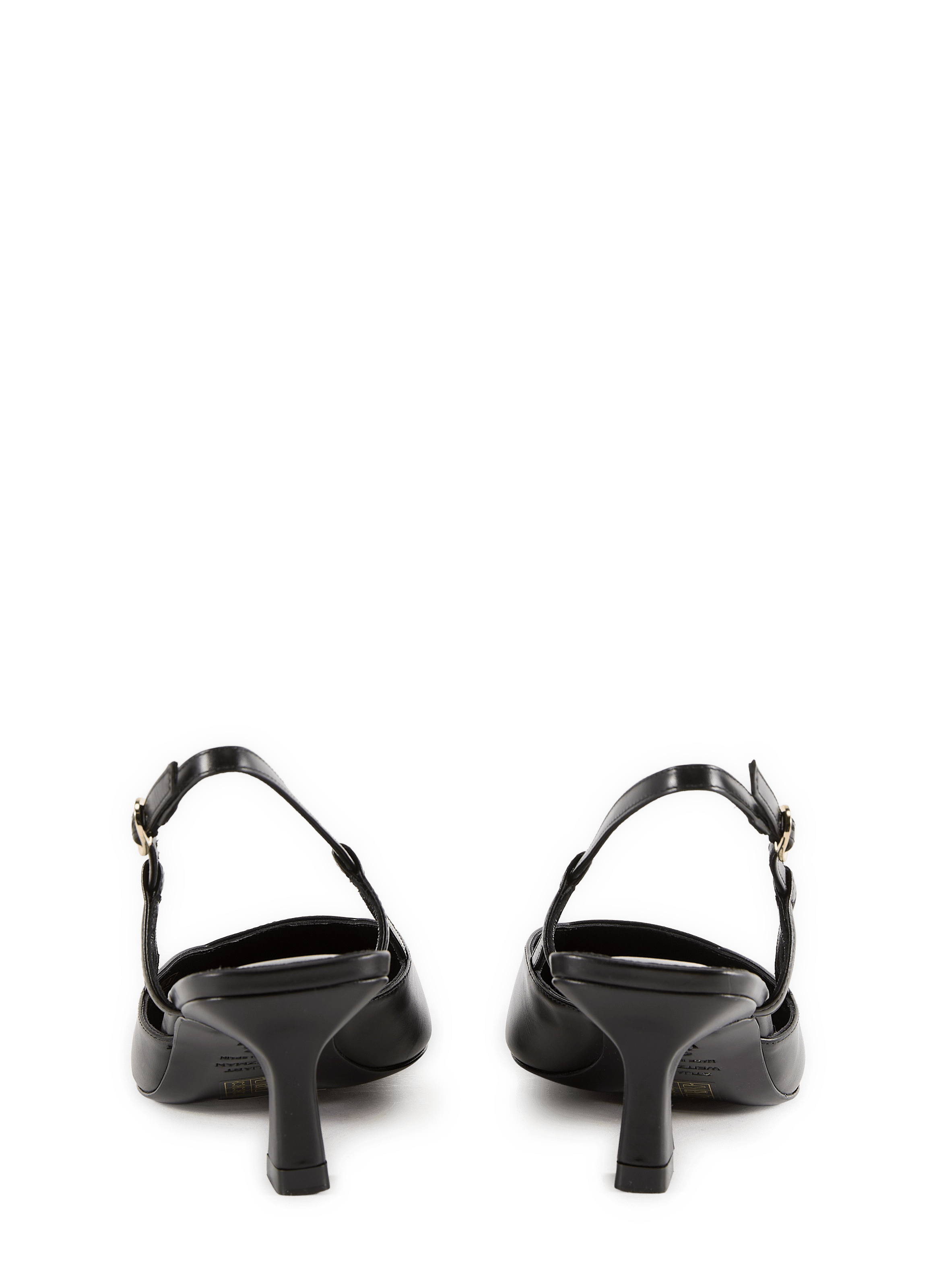 Sling-back Vinnie 50 en cuir STUART WEITZMAN Noir