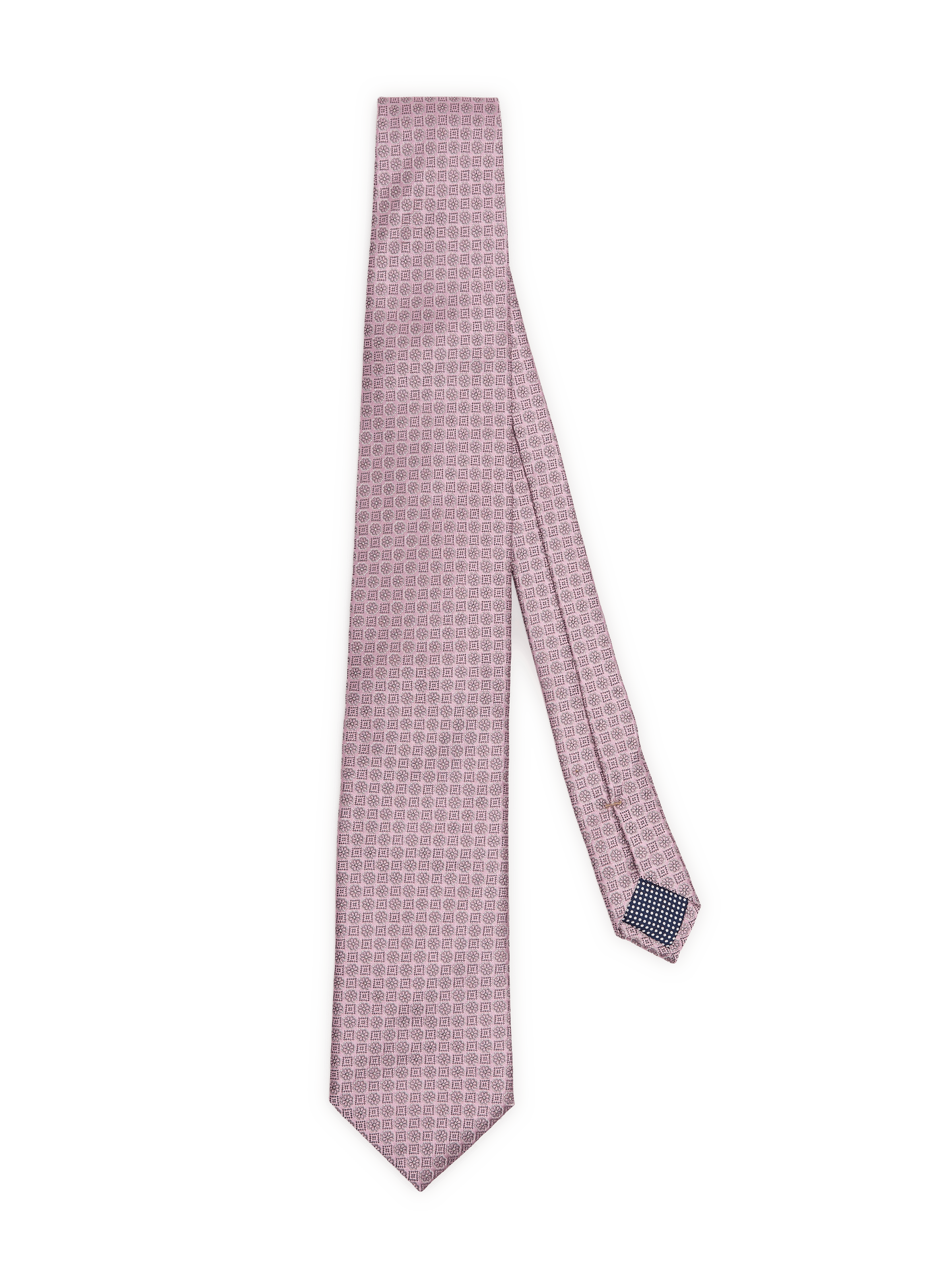 Seidenschlips mit Druck ETON Rosa