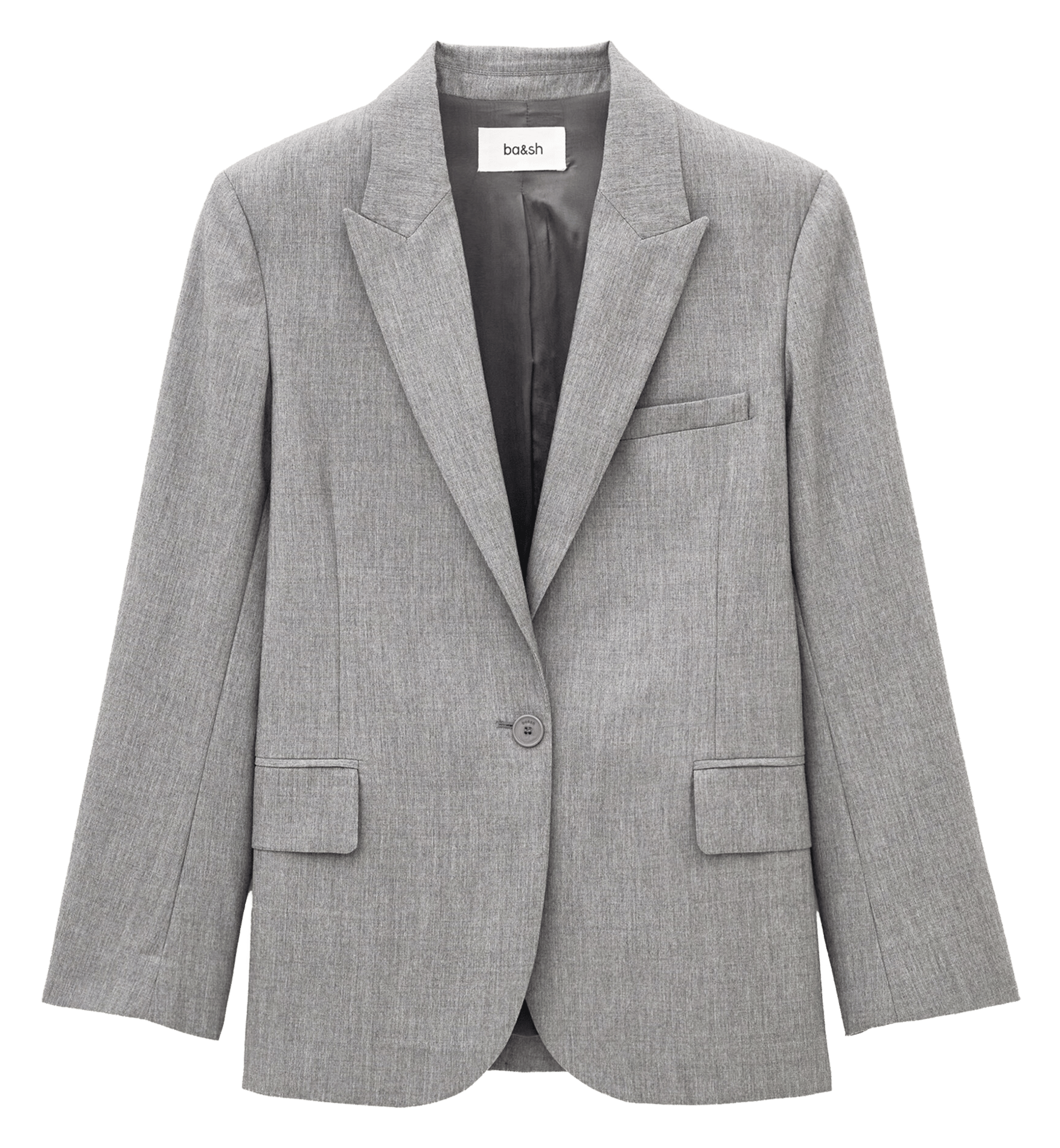 Veste tailleur oversize unie cayne BA&SH Gris