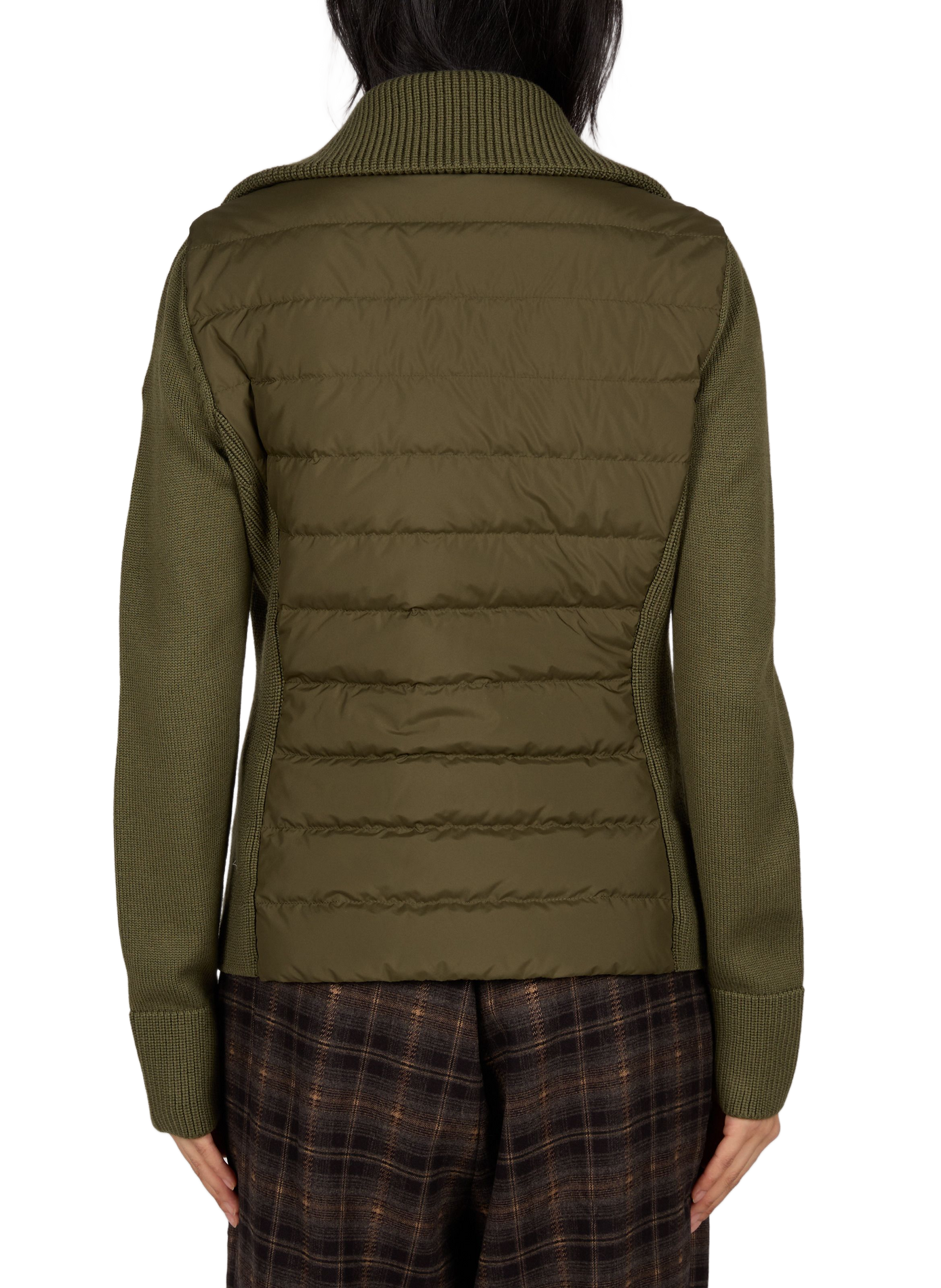 Two-material Cardigan Jacket MONCLER Green