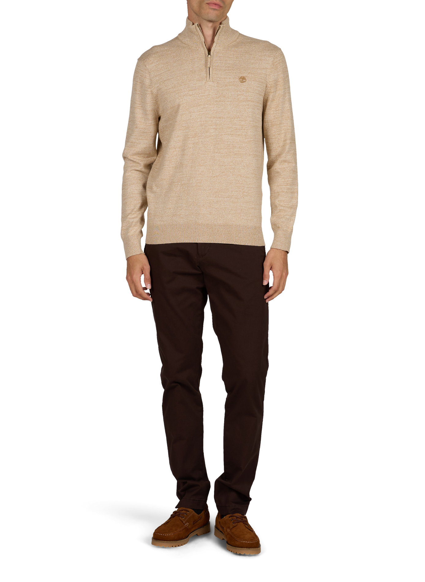 Rechte chino broek van gemengd katoen TIMBERLAND Bruin