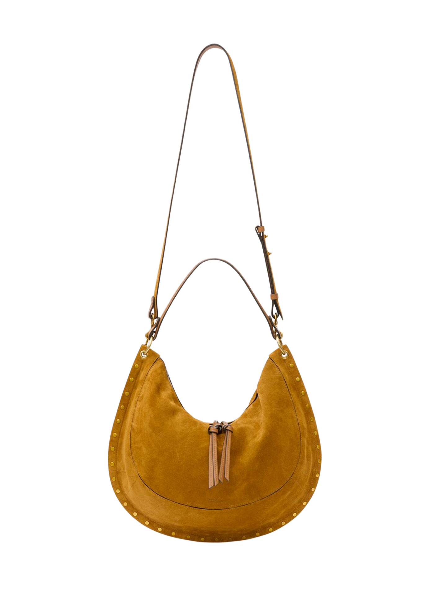 OSKAN SOFT L Tasche aus Veloursleder ISABEL MARANT Braun