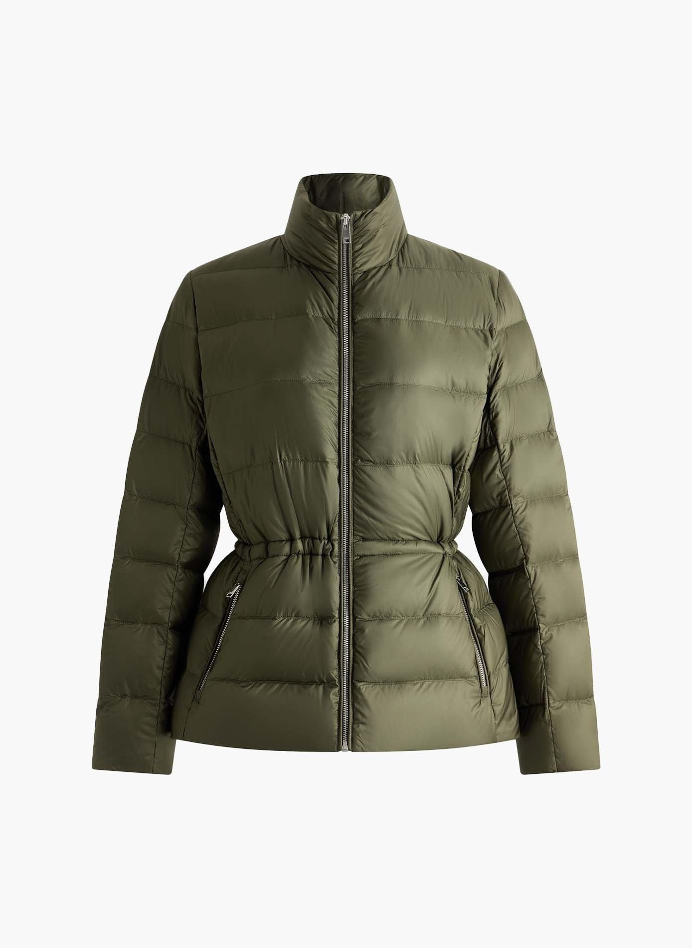 Doudoune kerin col montant coupe regular  Moss green