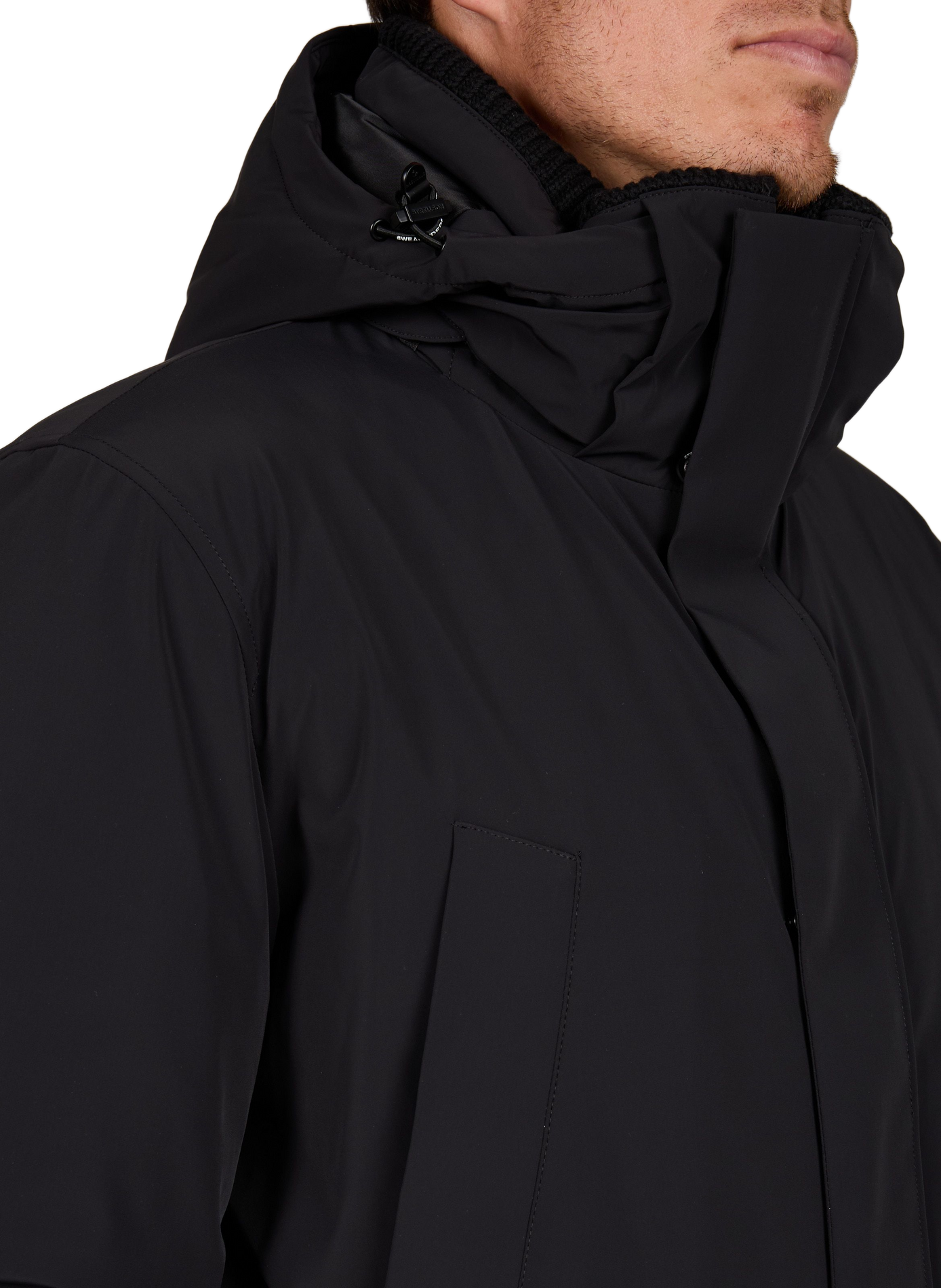High-Neck Coat STRELLSON Black