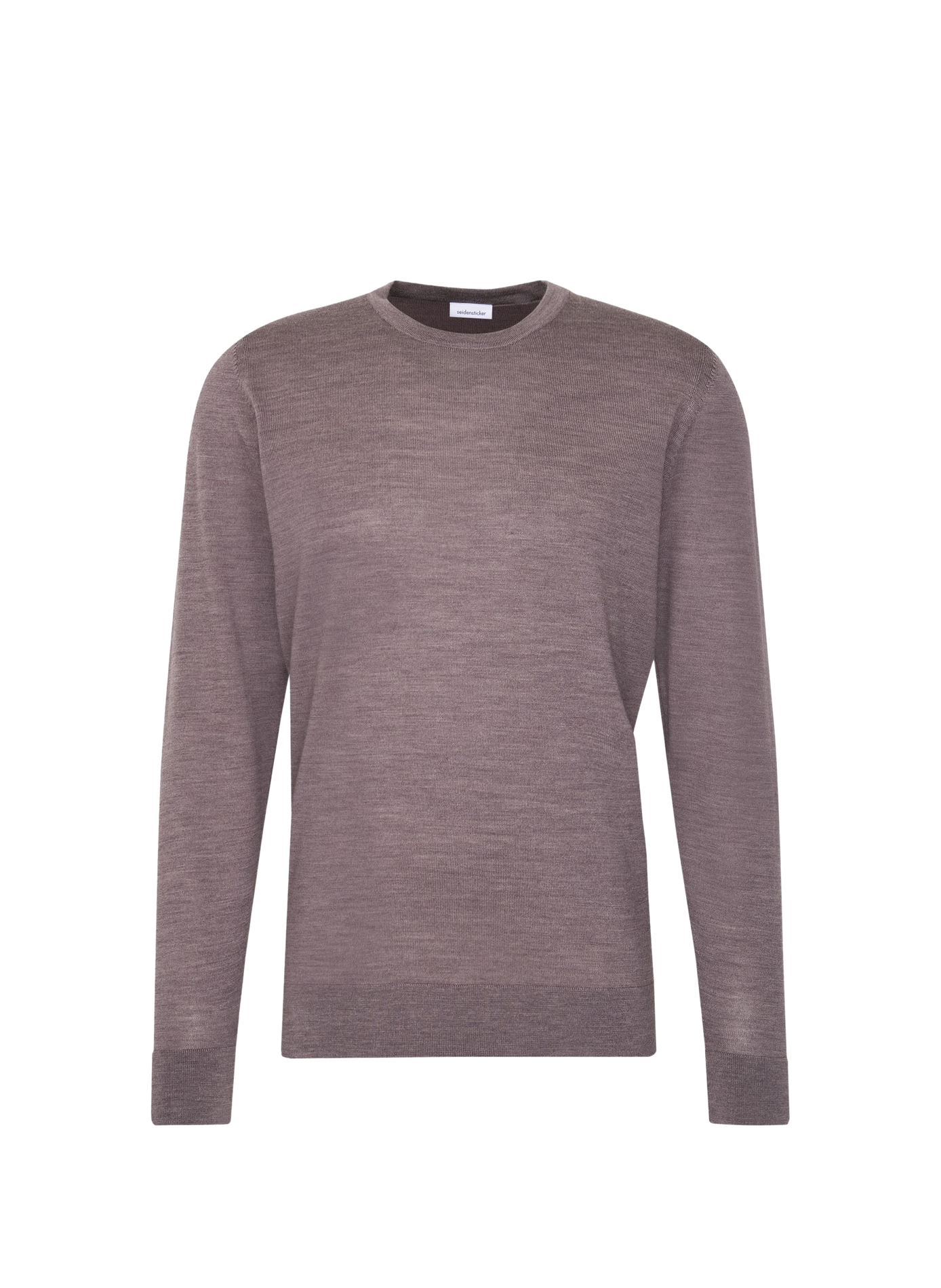 Gerader Rundhalsausschnitt-Pullover aus Wolle SEIDENSTICKER Beige