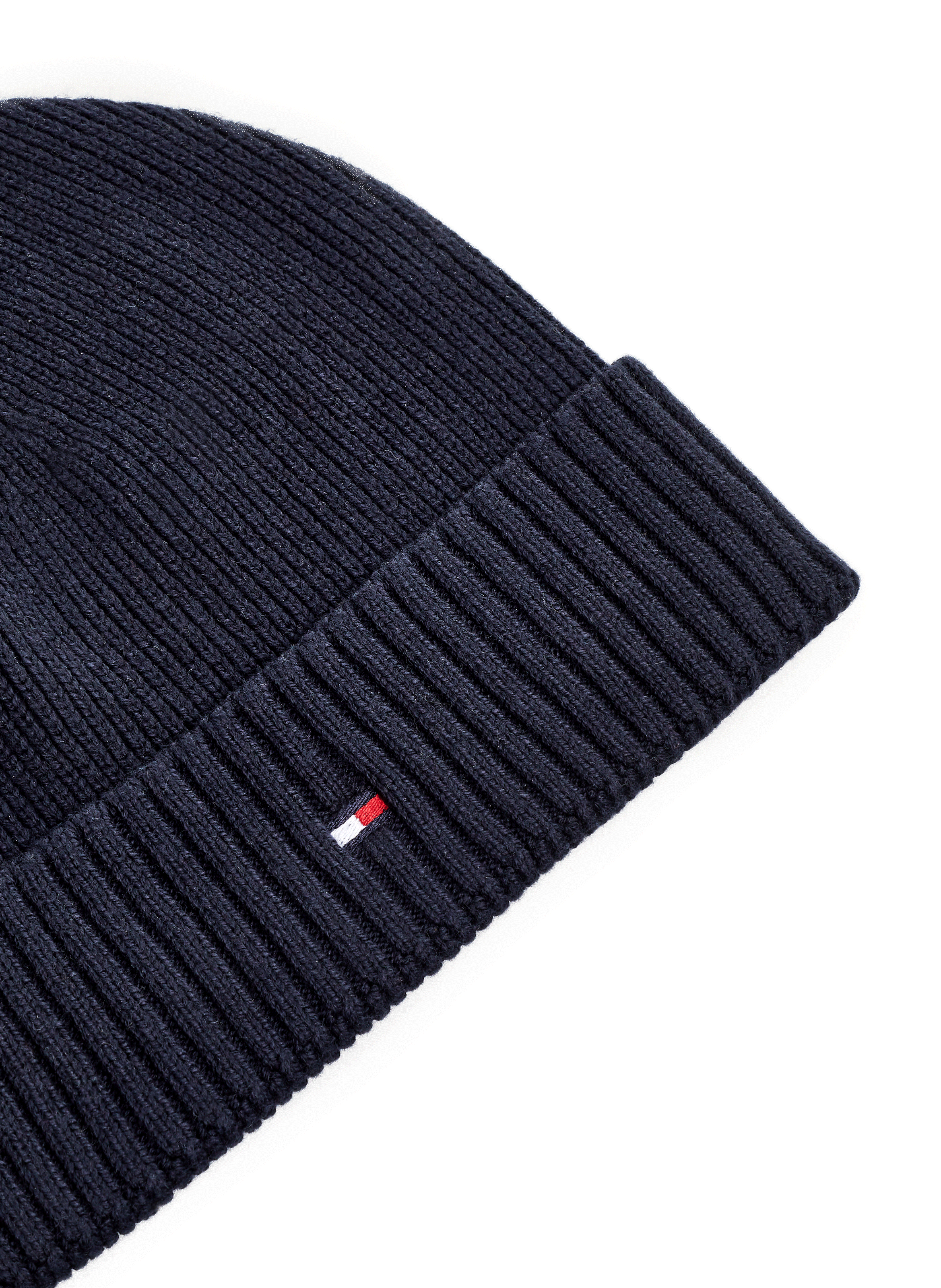 Bonnet en maille côtelée