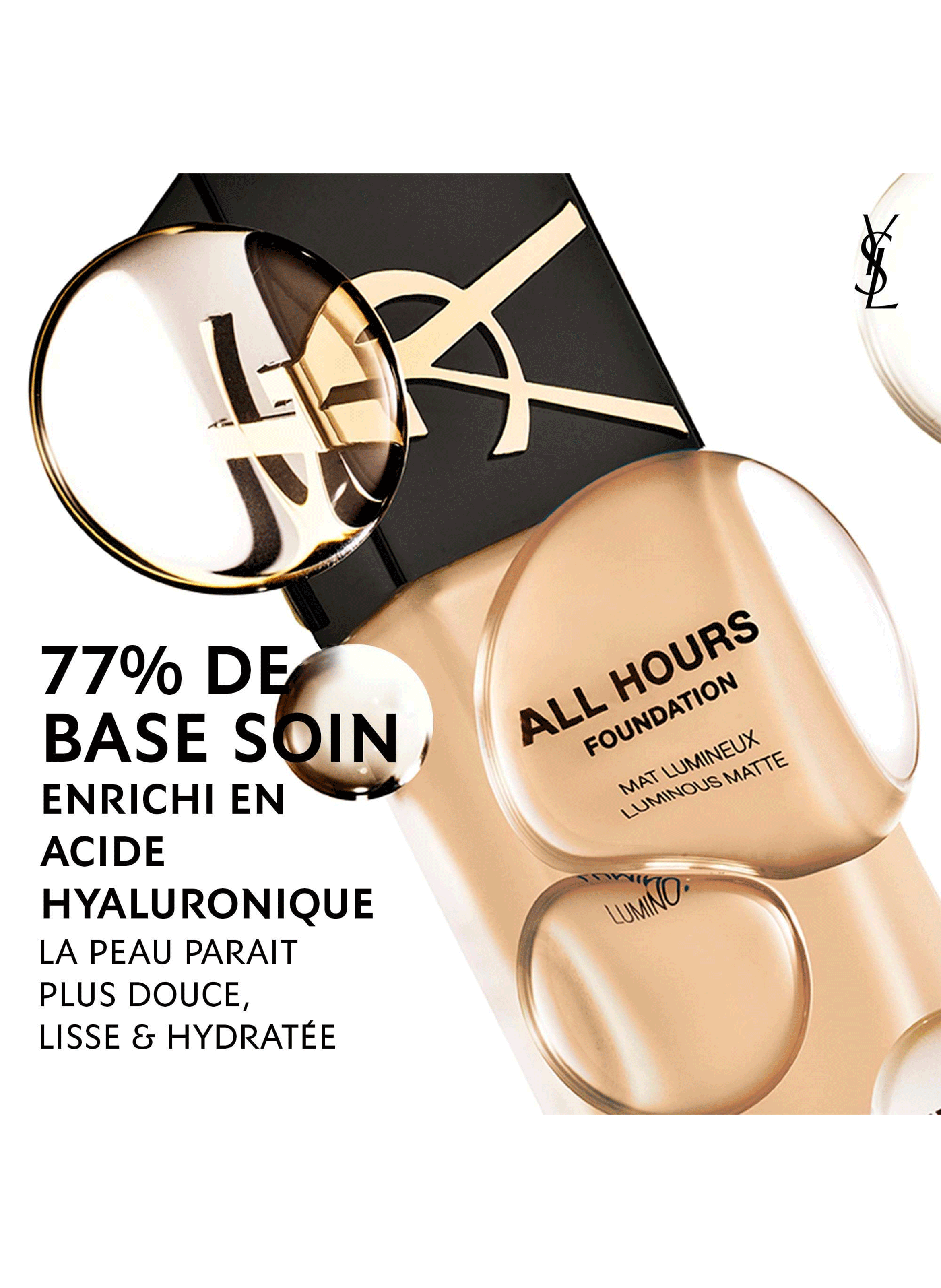 Yves Saint Laurent 24h full-coverage luminous matt foundation Lw8