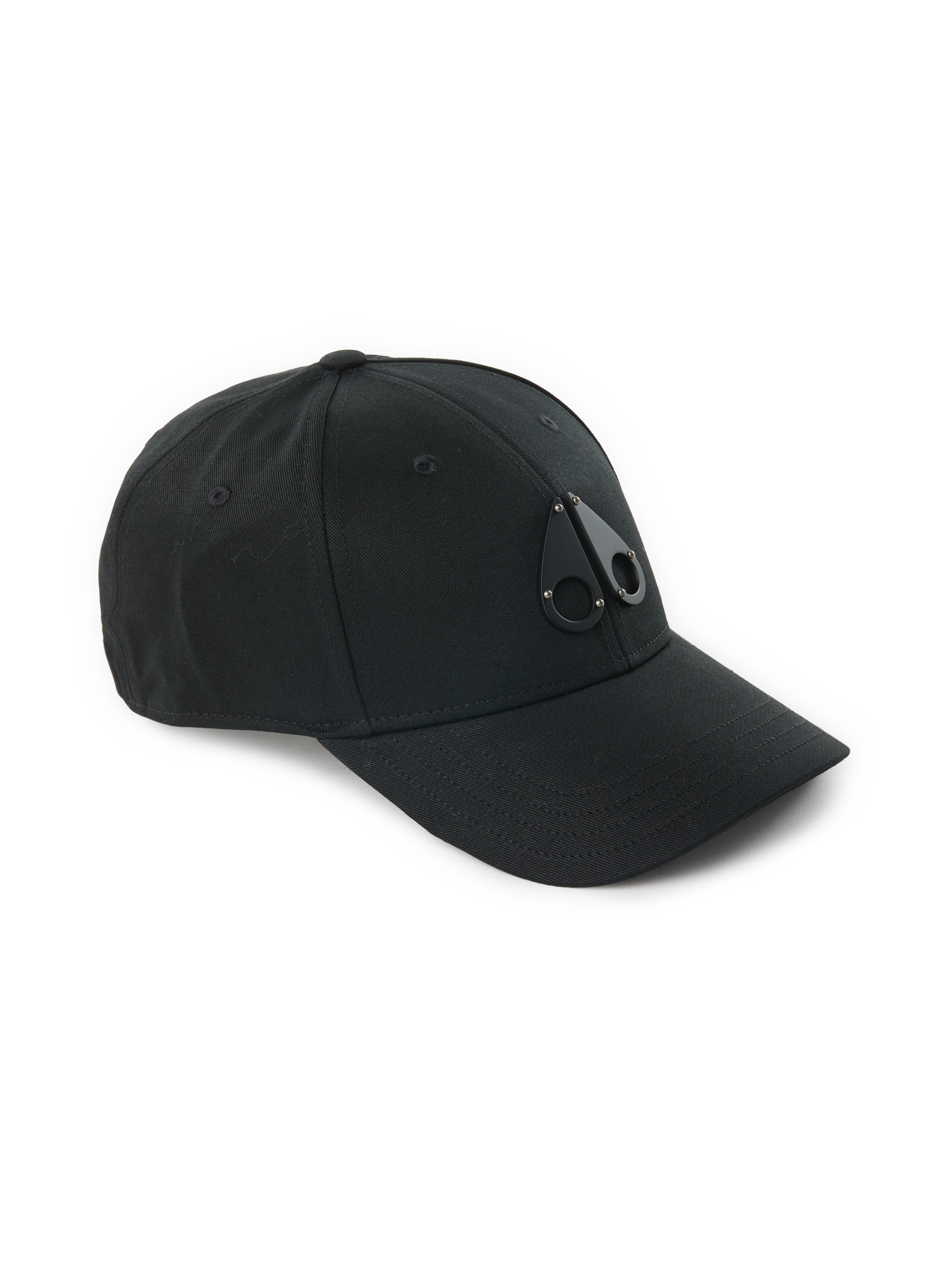 Pet met katoenen logo MOOSE KNUCKLES Zwart