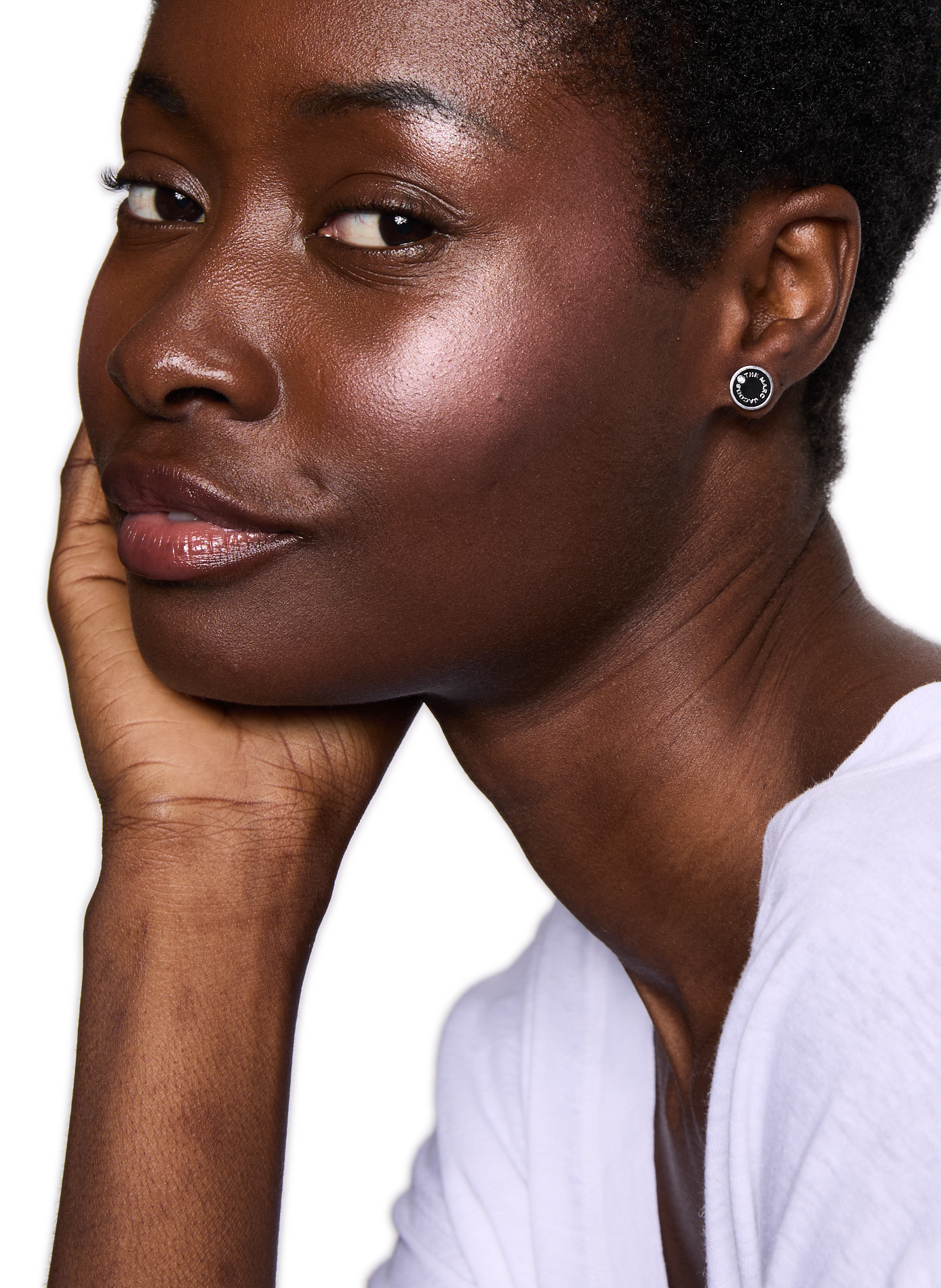 Puces d'oreilles The Medallion  MARC JACOBS Argent