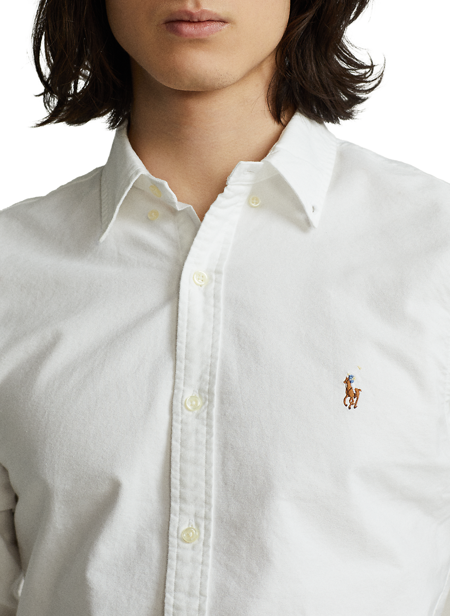 Slim Fit Long Sleeve Shirt POLO RALPH LAUREN White