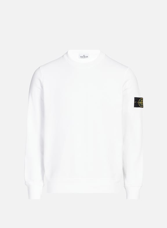 Cotton sweatshirt White by STONE ISLAND STONE ISLAND Cotton sweatshirt White