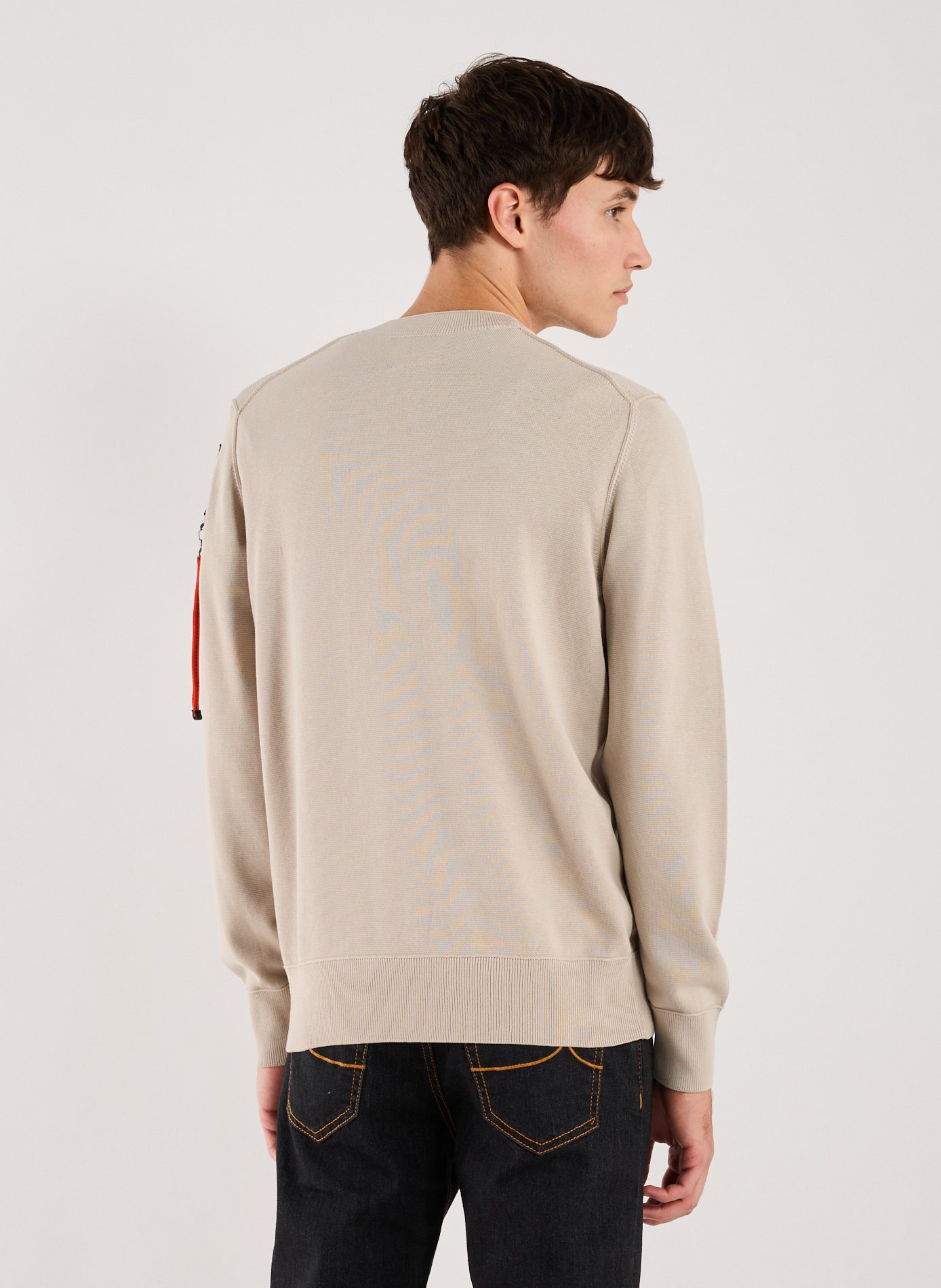 Pull droit en coton mélangé PARAJUMPERS Gris