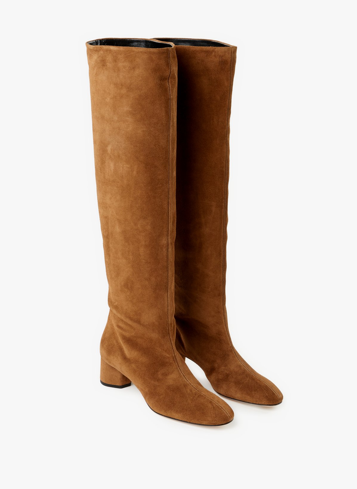 Aeyde Bottes Hautes En Cuir In Brown