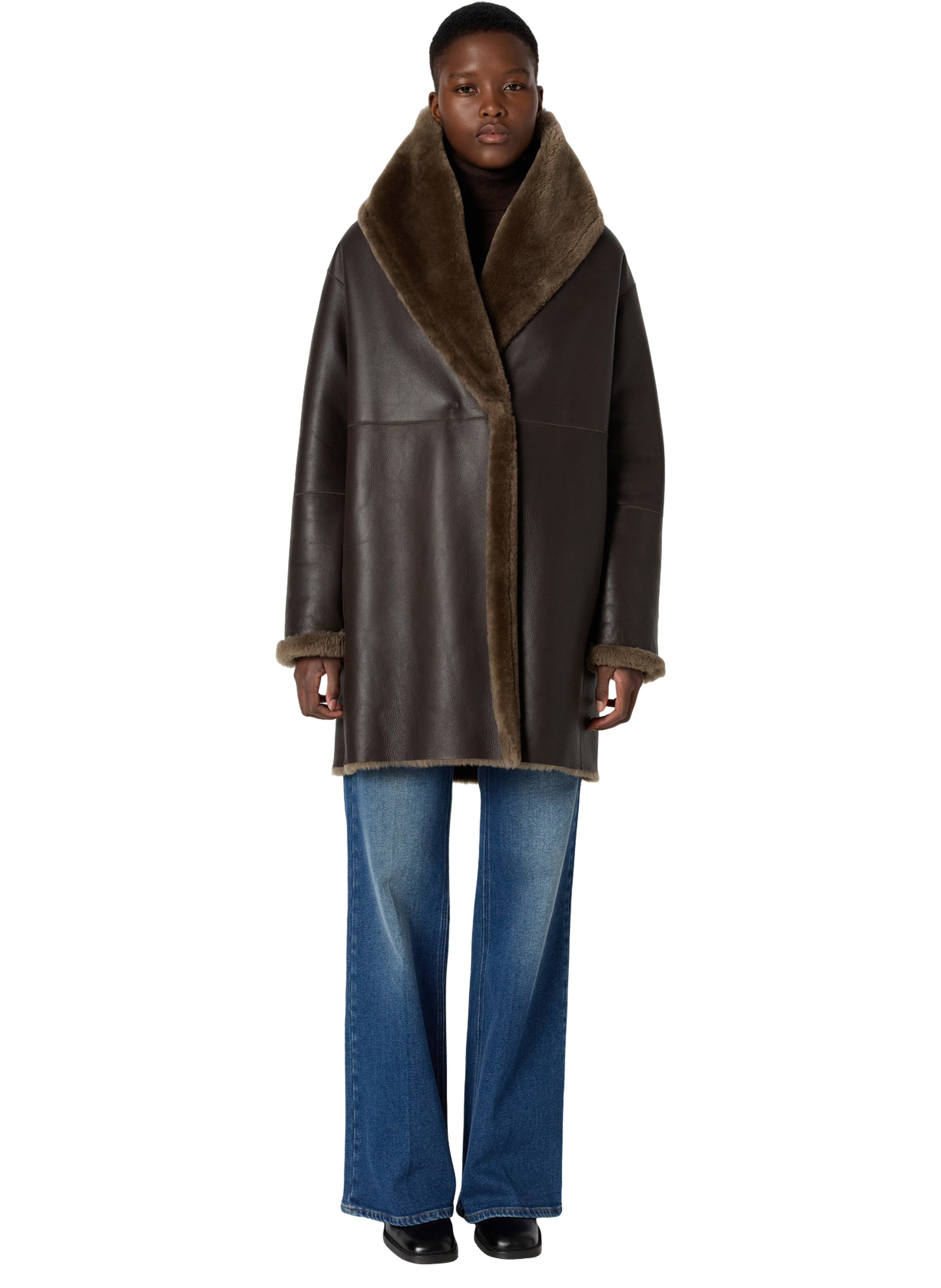 Peau lainée réversible - melina GERARD DAREL Marron