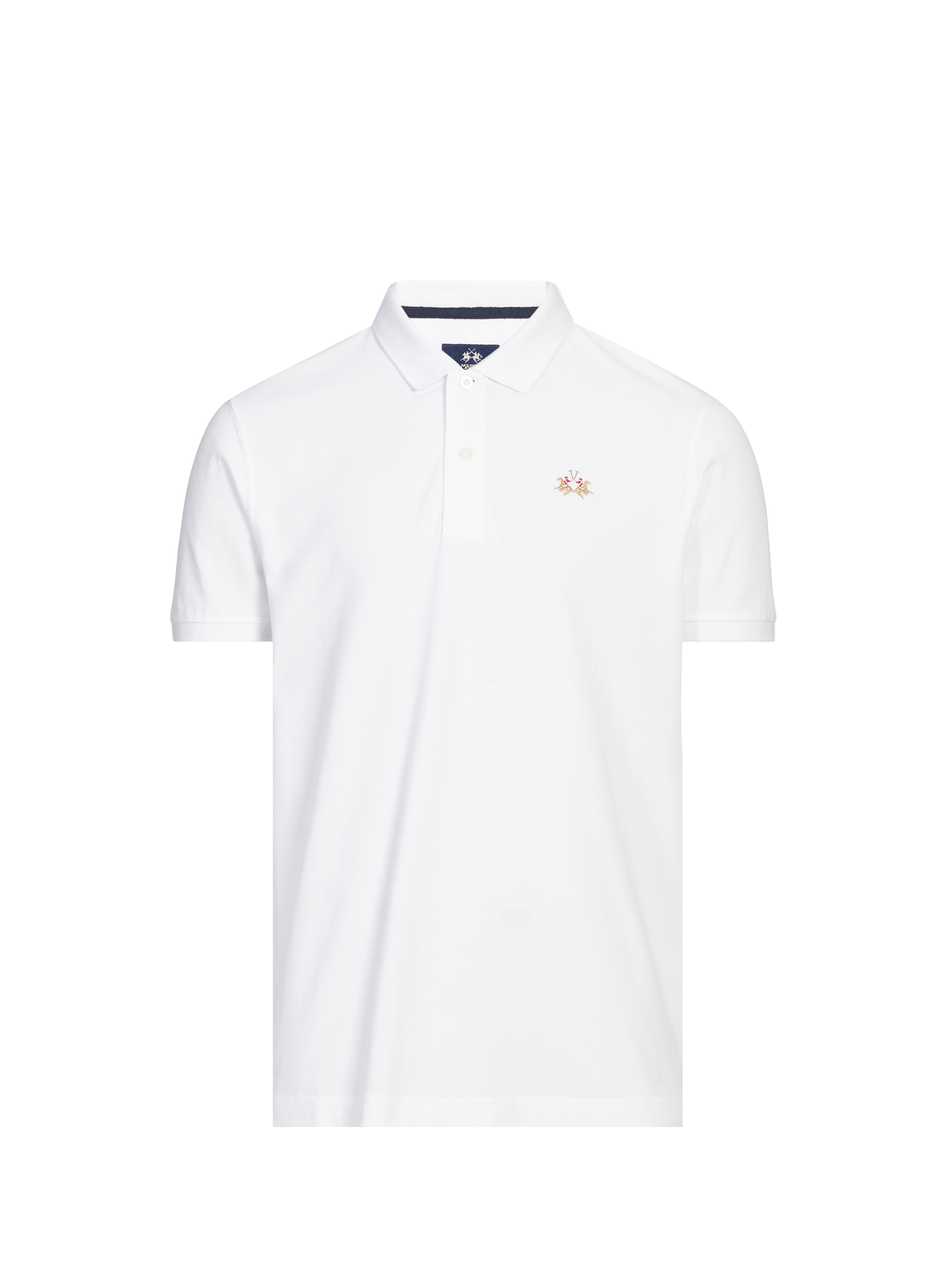 LA MARTINA Cotton-blend polo shirt White