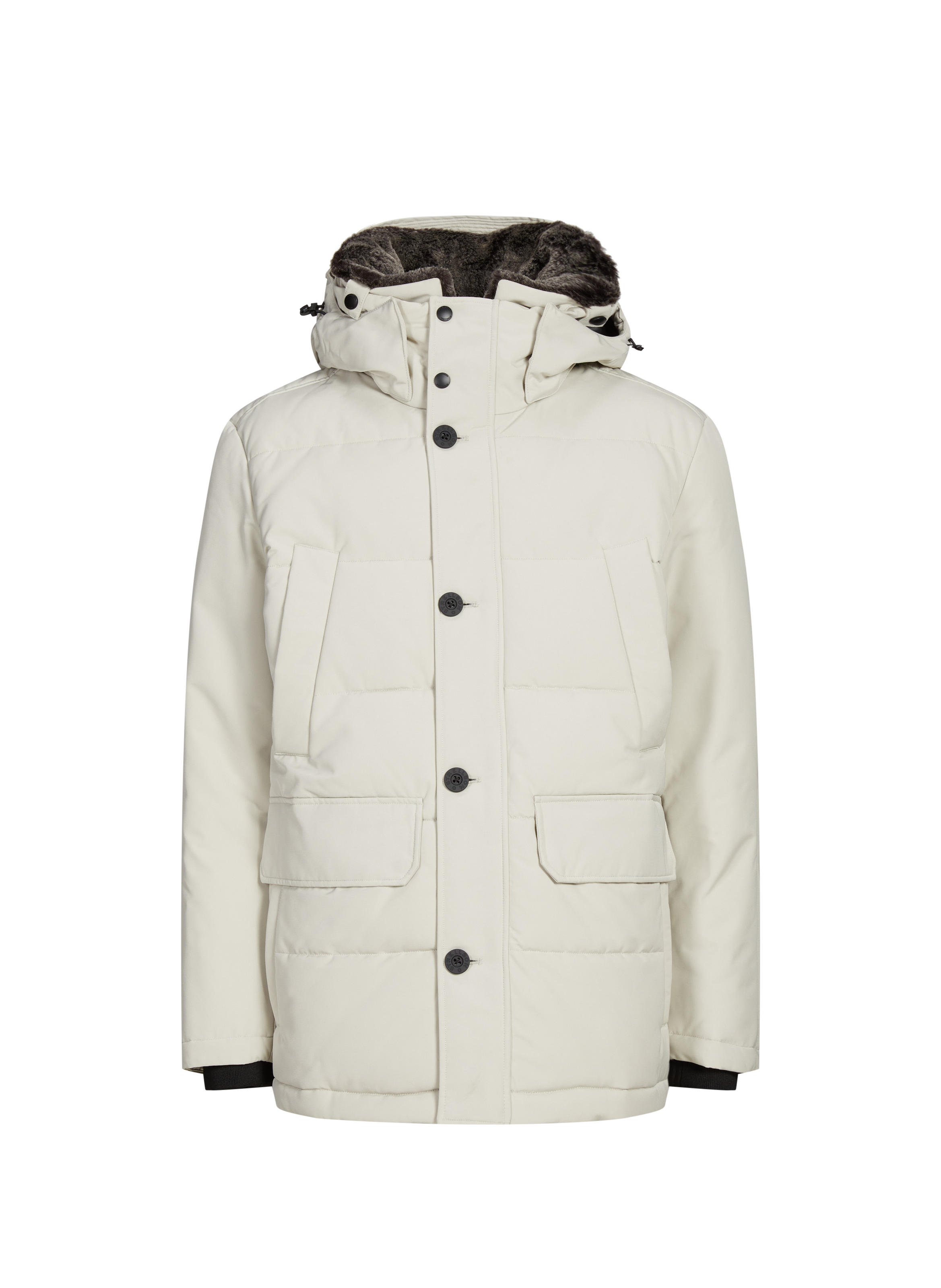 Straight hooded parka STRELLSON Grey