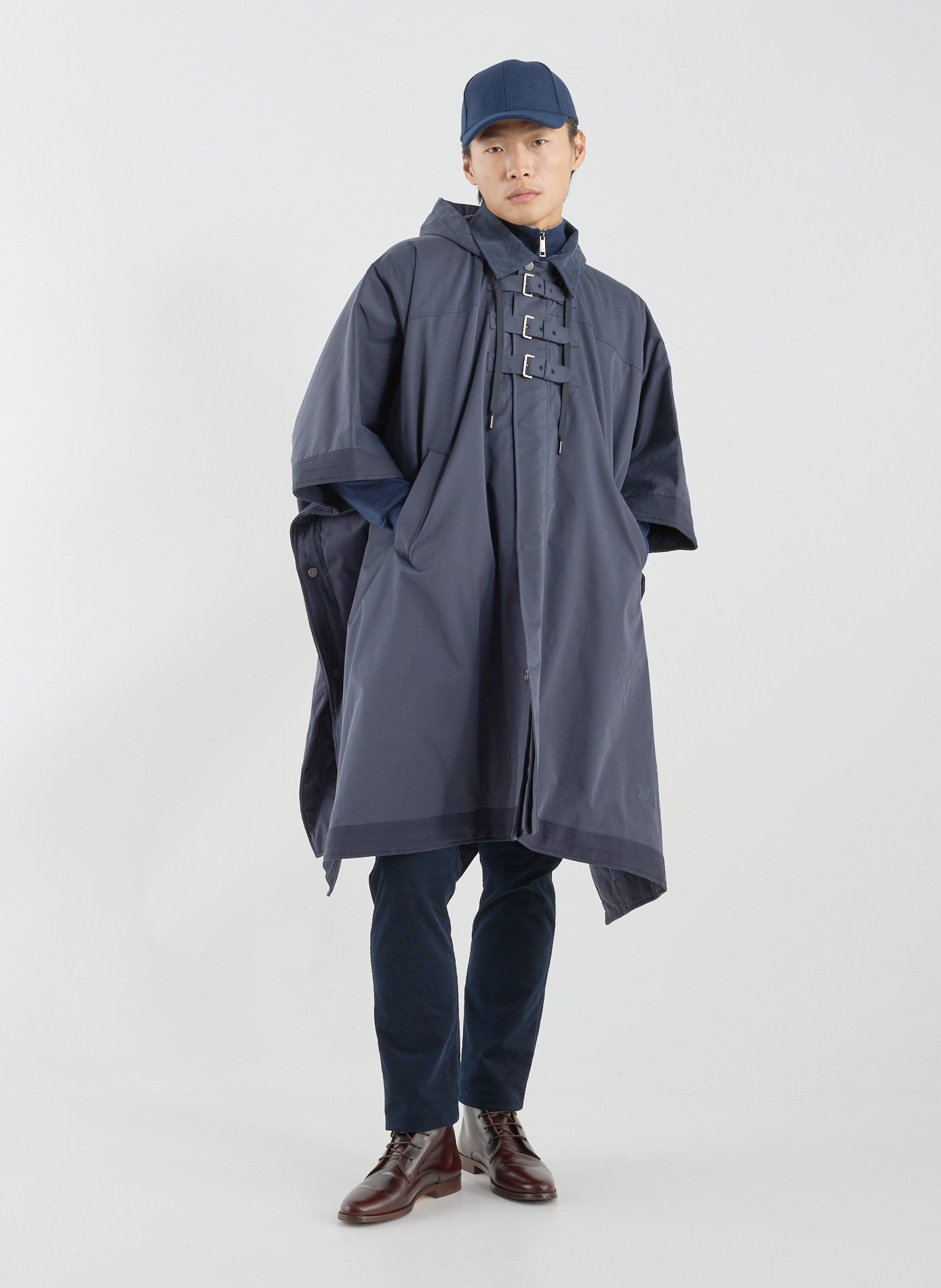 Cape à capuche et col classique LA MARTINA Bleu