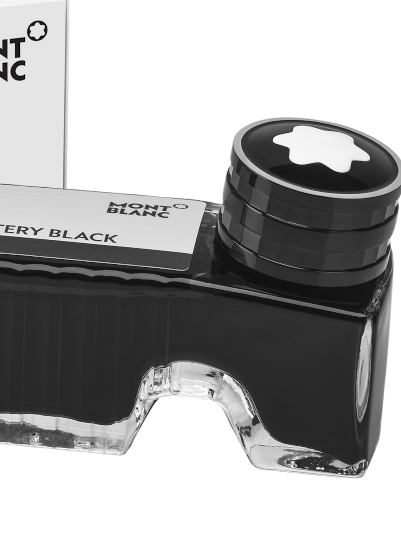 Glass inkwell MONTBLANC Black