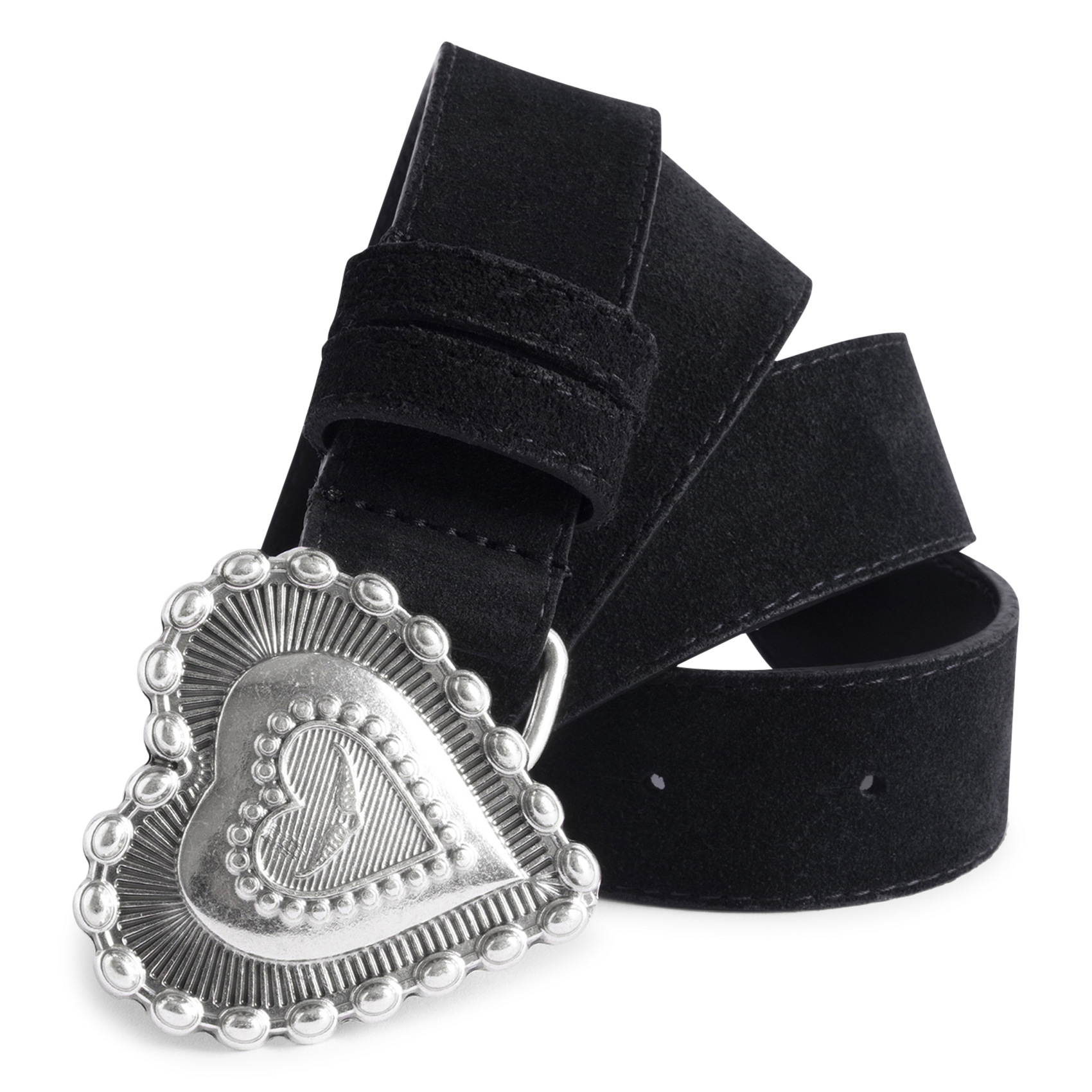 Ceinture en cuir velours santa fe ZADIG&VOLTAIRE Noir