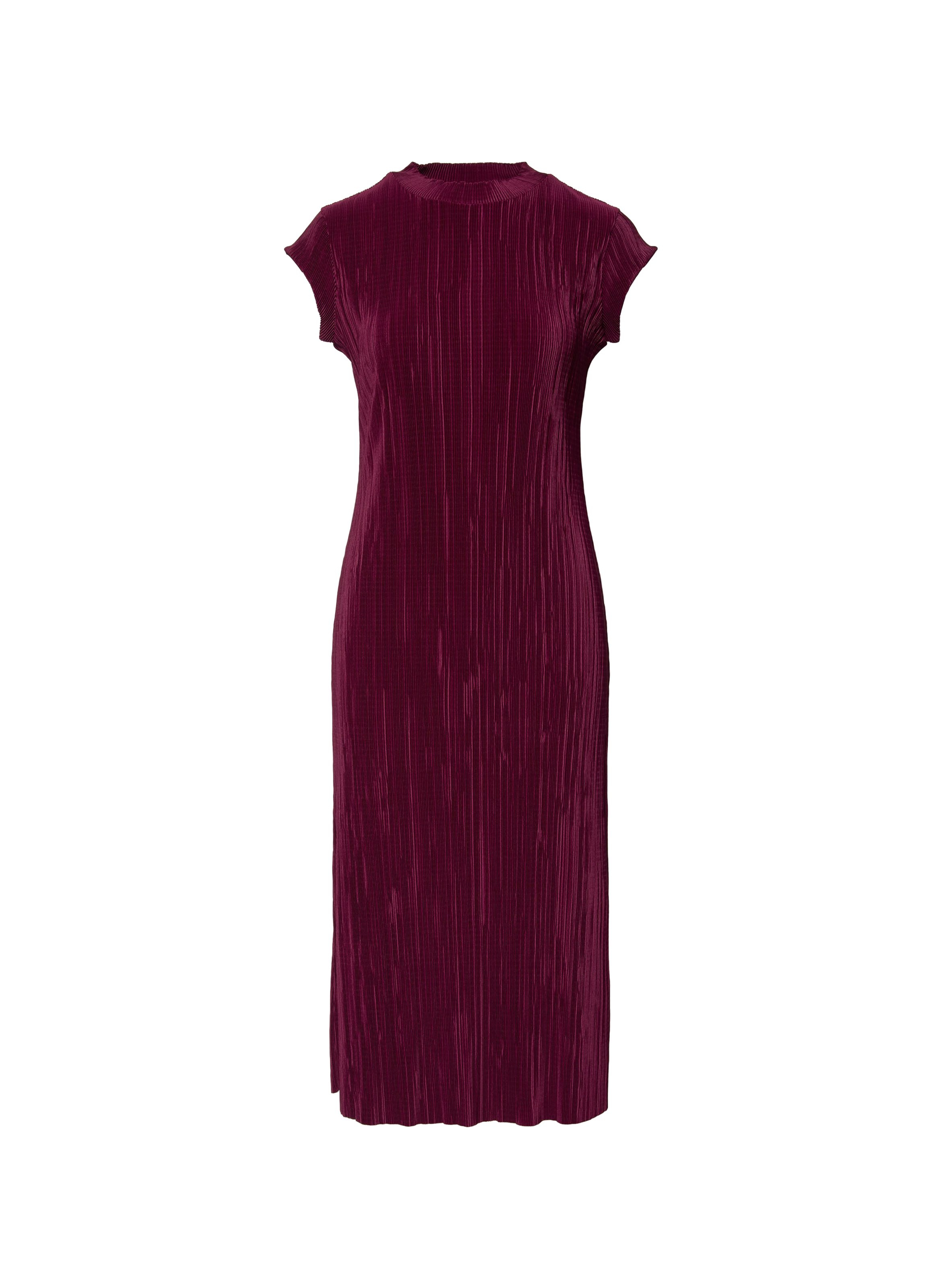 Robe midi manches courtes plissée  CALVIN KLEIN Rose