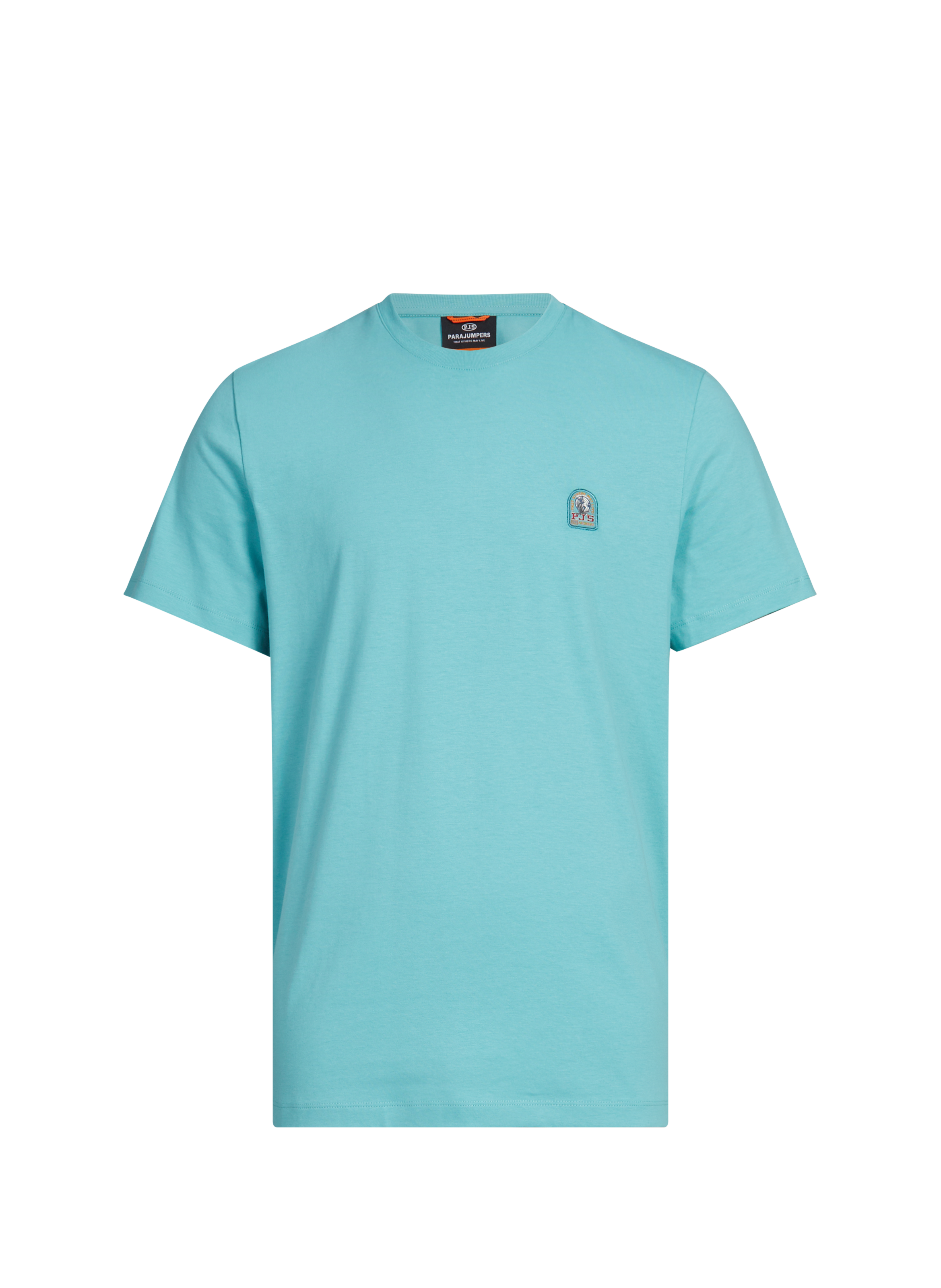 T-shirt Patch Tee en coton PARAJUMPERS Bleu