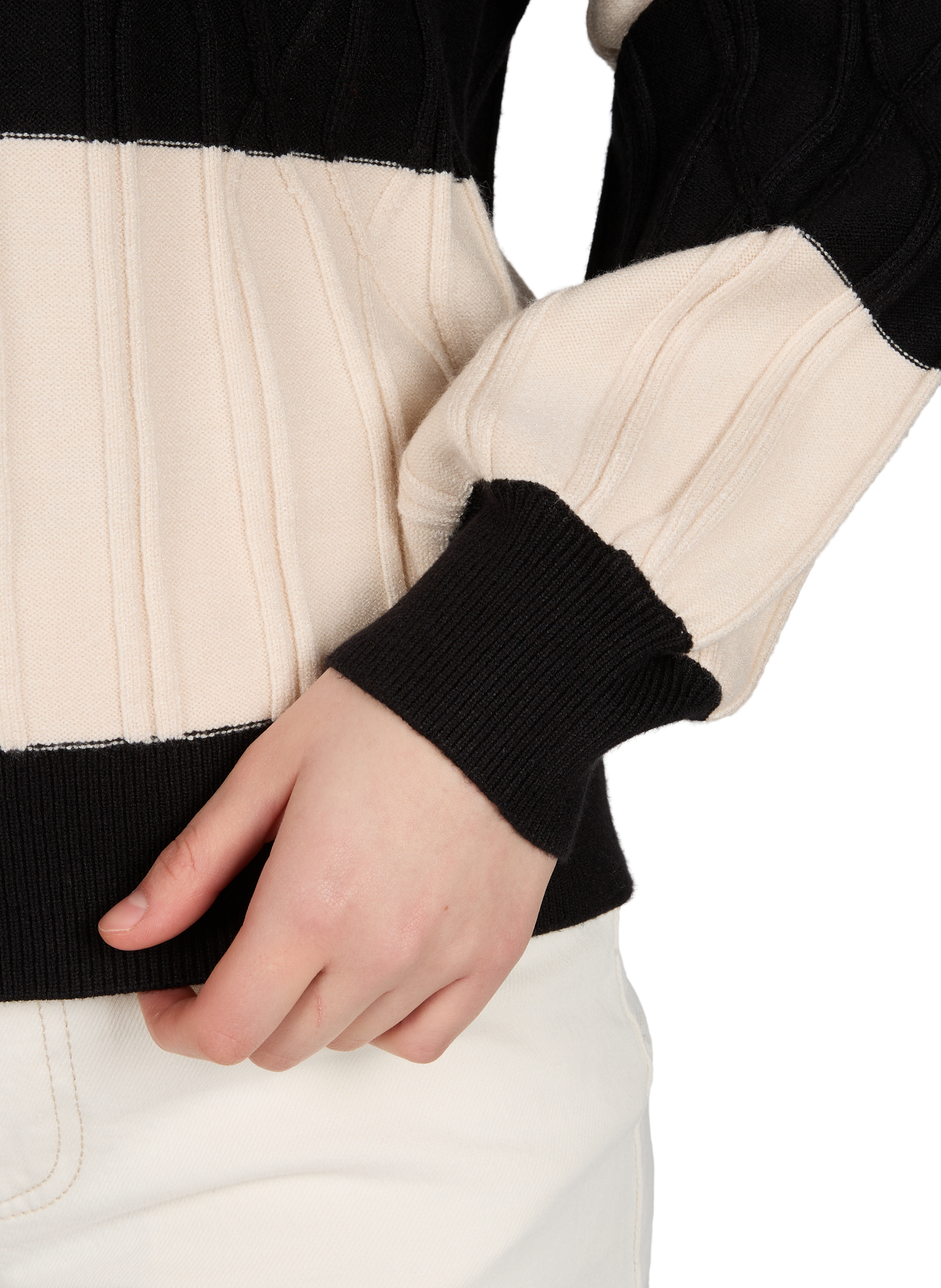 Polo manches longues VILA Beige