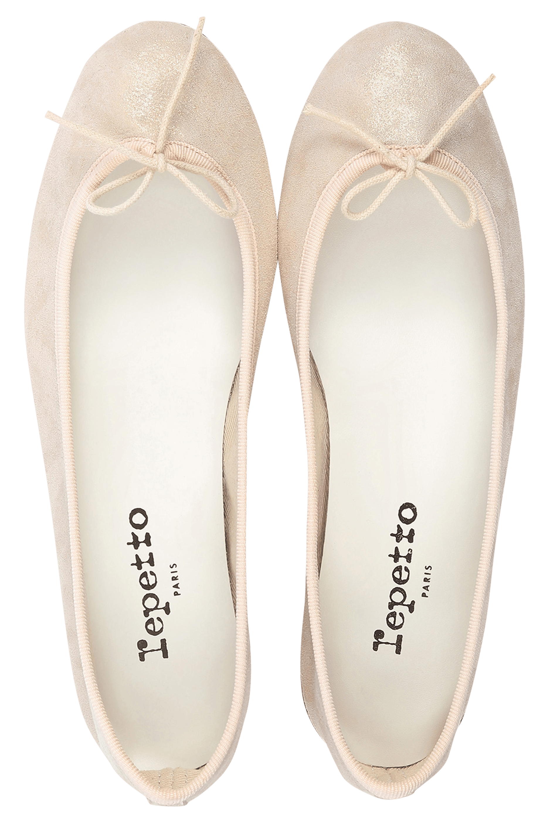 Ballerines en cuir cendrillon REPETTO Blanc