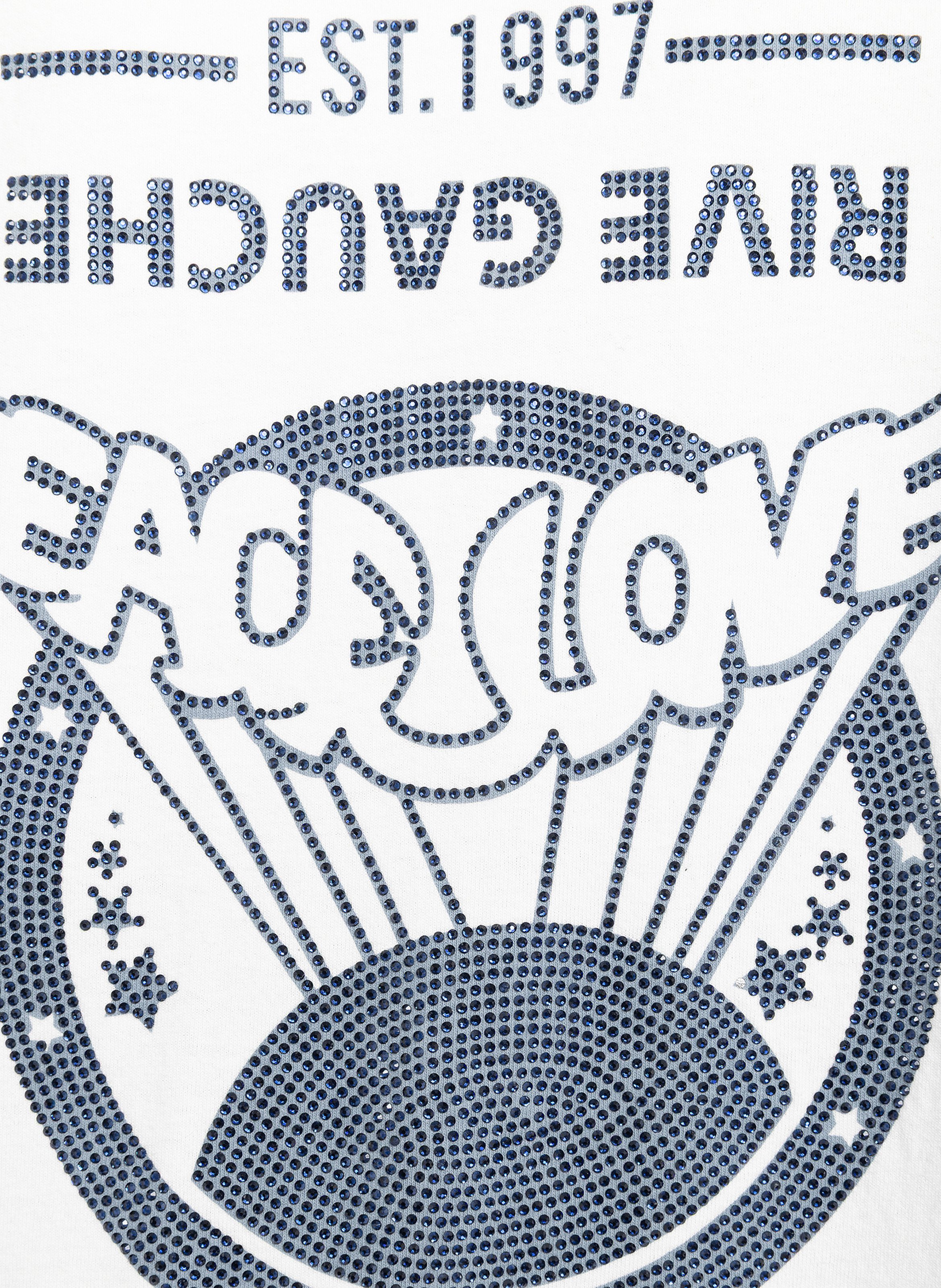 Tee-shirt ample col rond sérigraphié berry ZADIG&VOLTAIRE Blanc