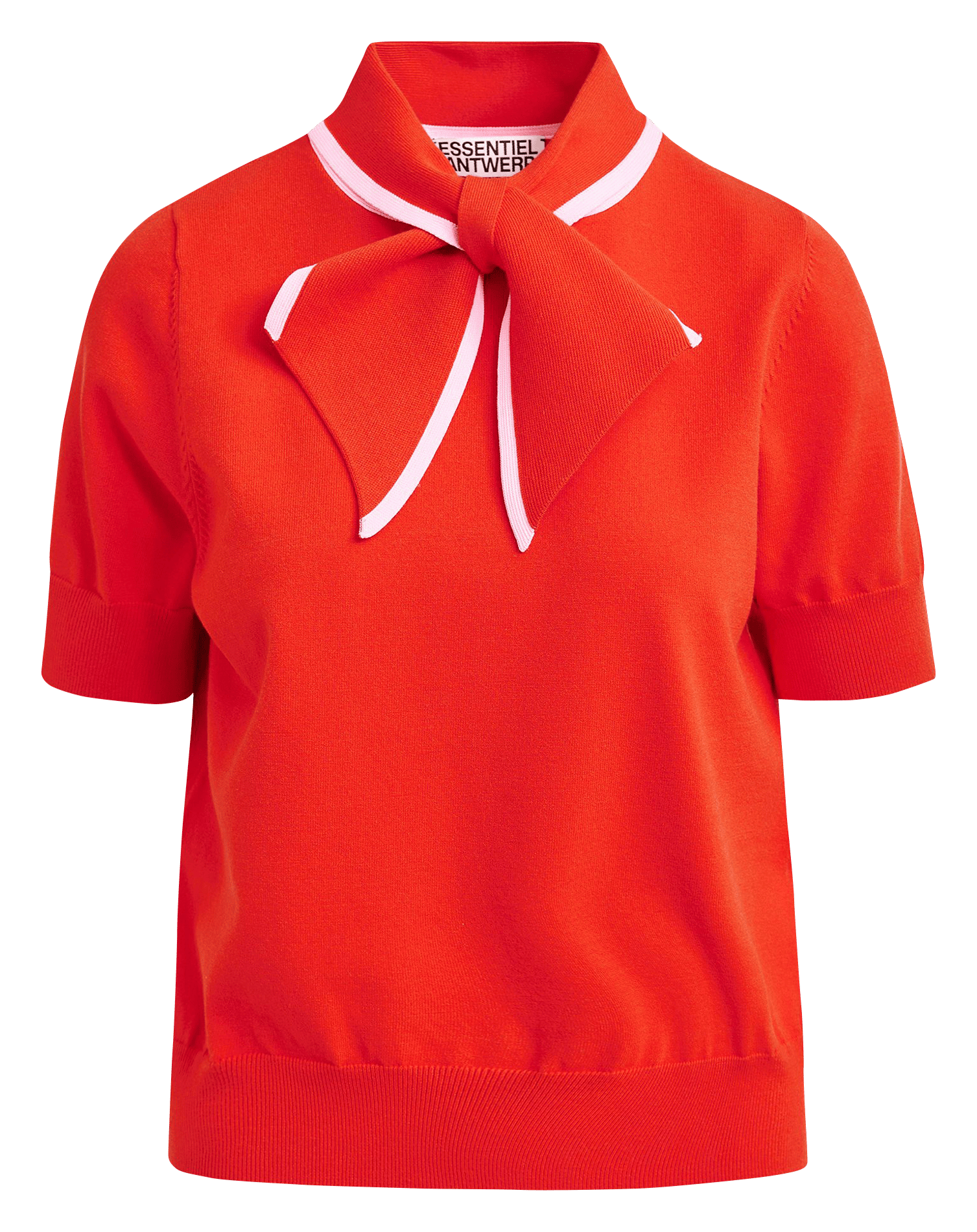 Polo col noué jonda ESSENTIEL ANTWERP Rouge