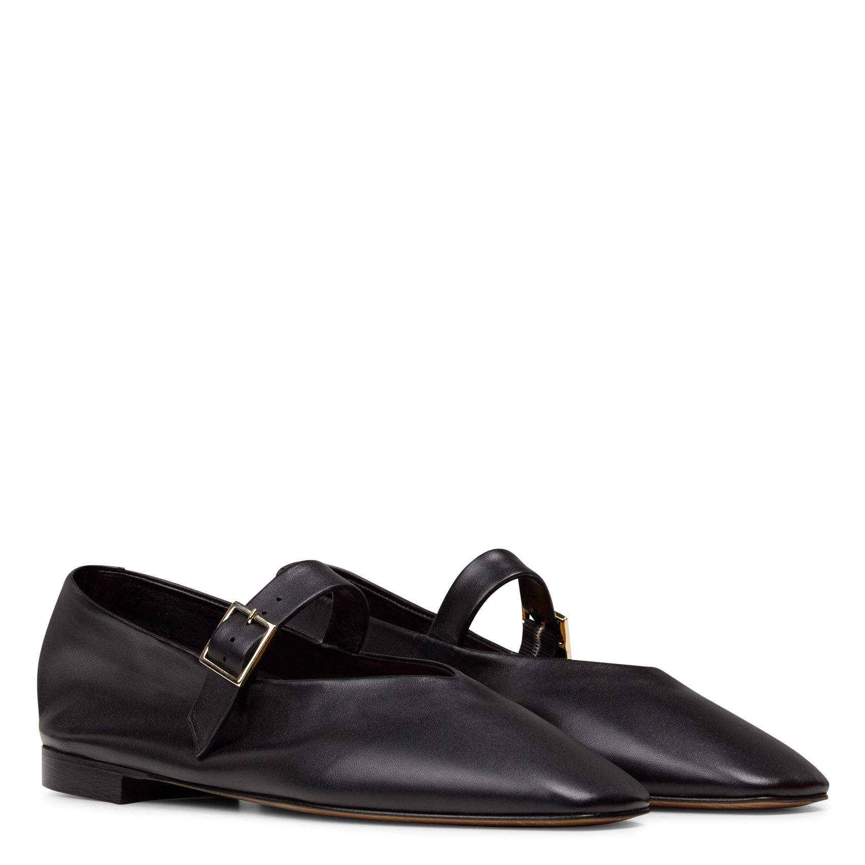Ballerines en cuir ouna BOBBIES Noir
