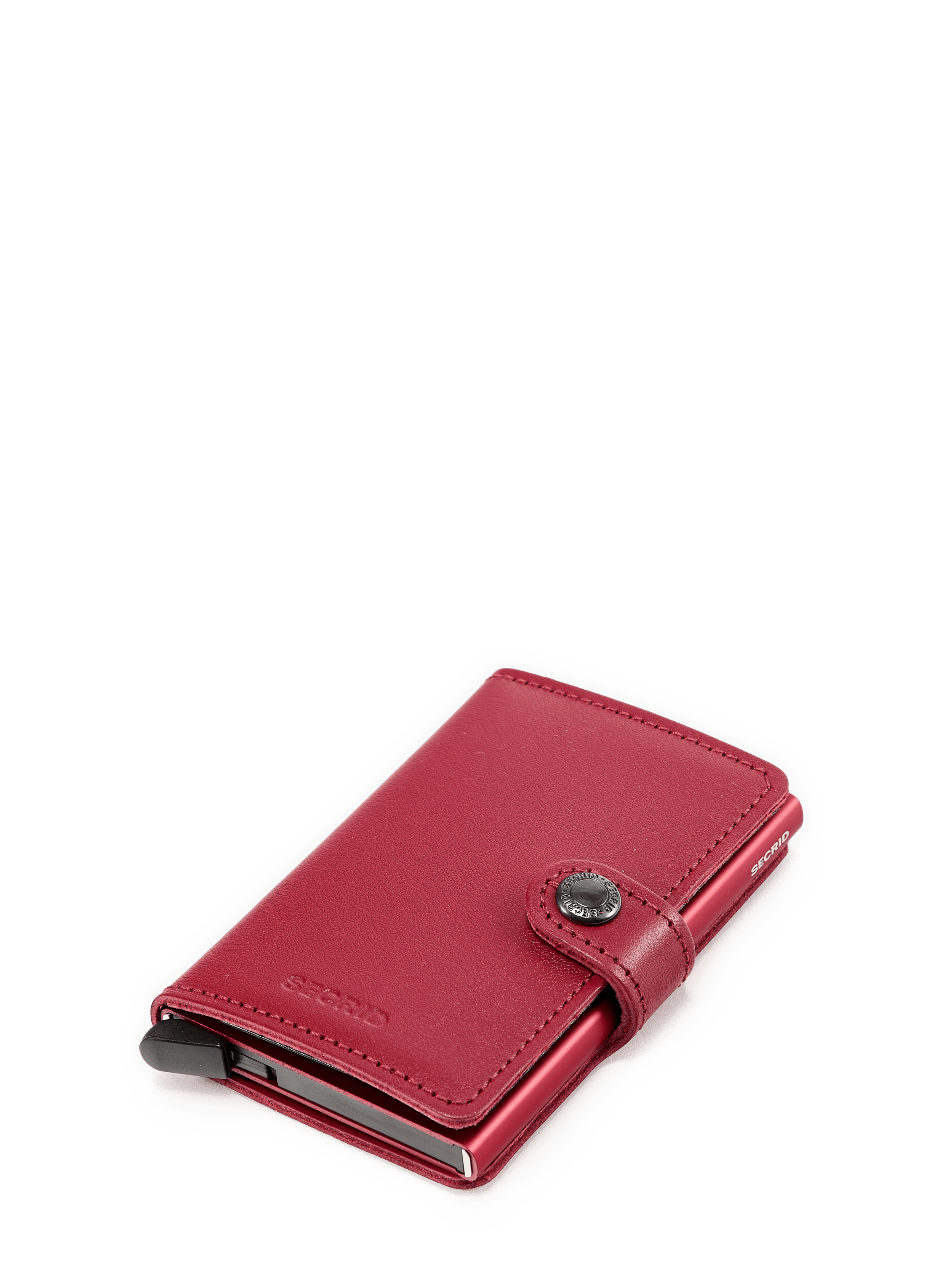 Mixed leather card protector wallet SECRID Red