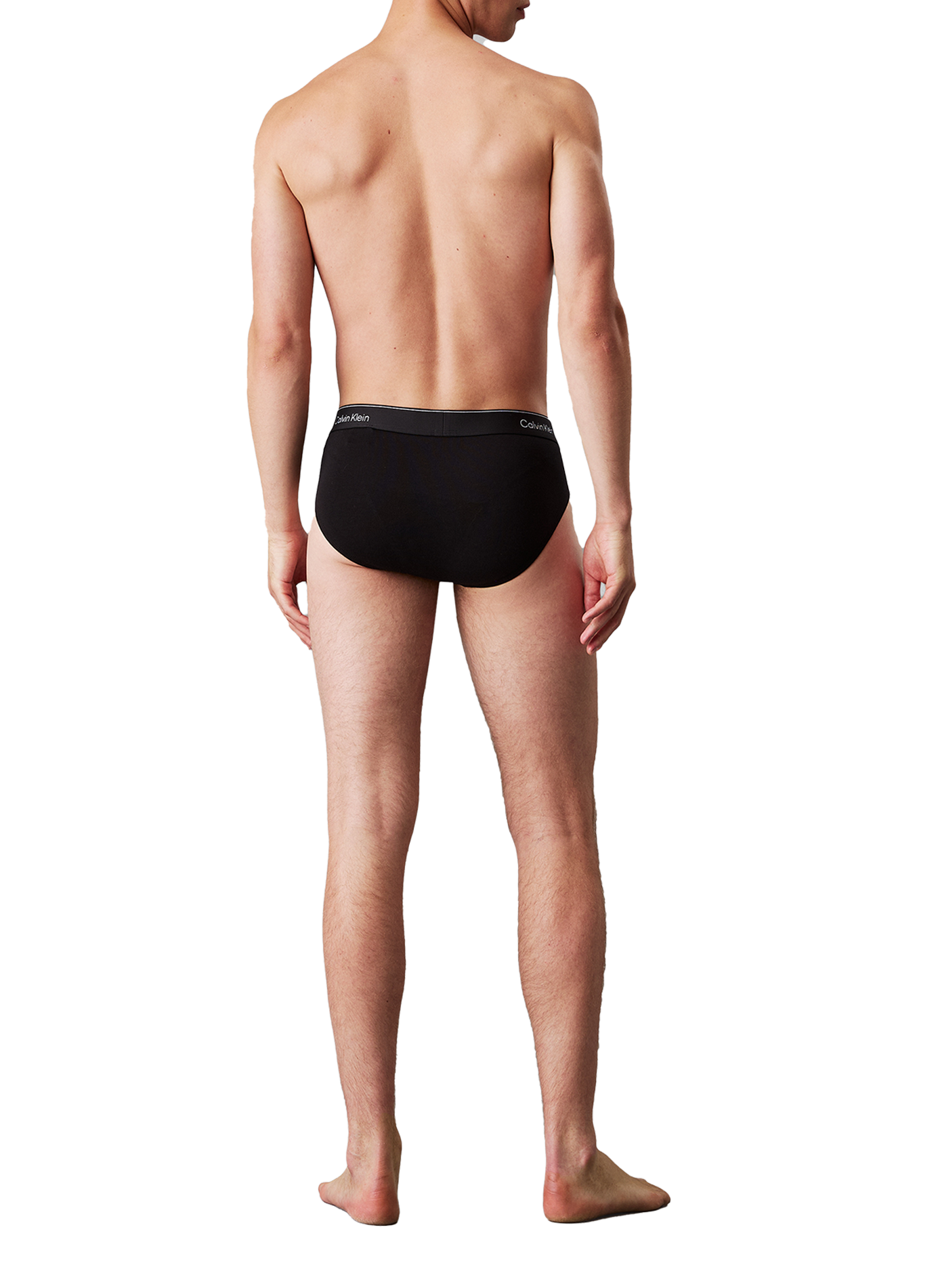 Set von 3 einfarbigen Slips aus Baumwollmischung CALVIN KLEIN Mehrfarbig