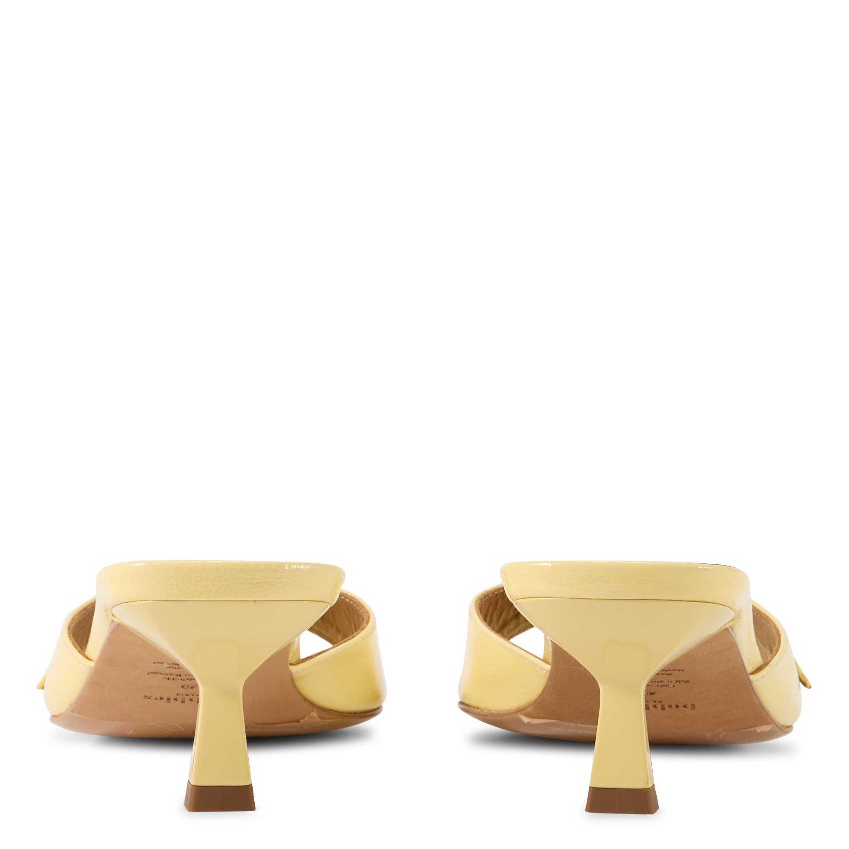 Mules en cuir june BOBBIES Jaune