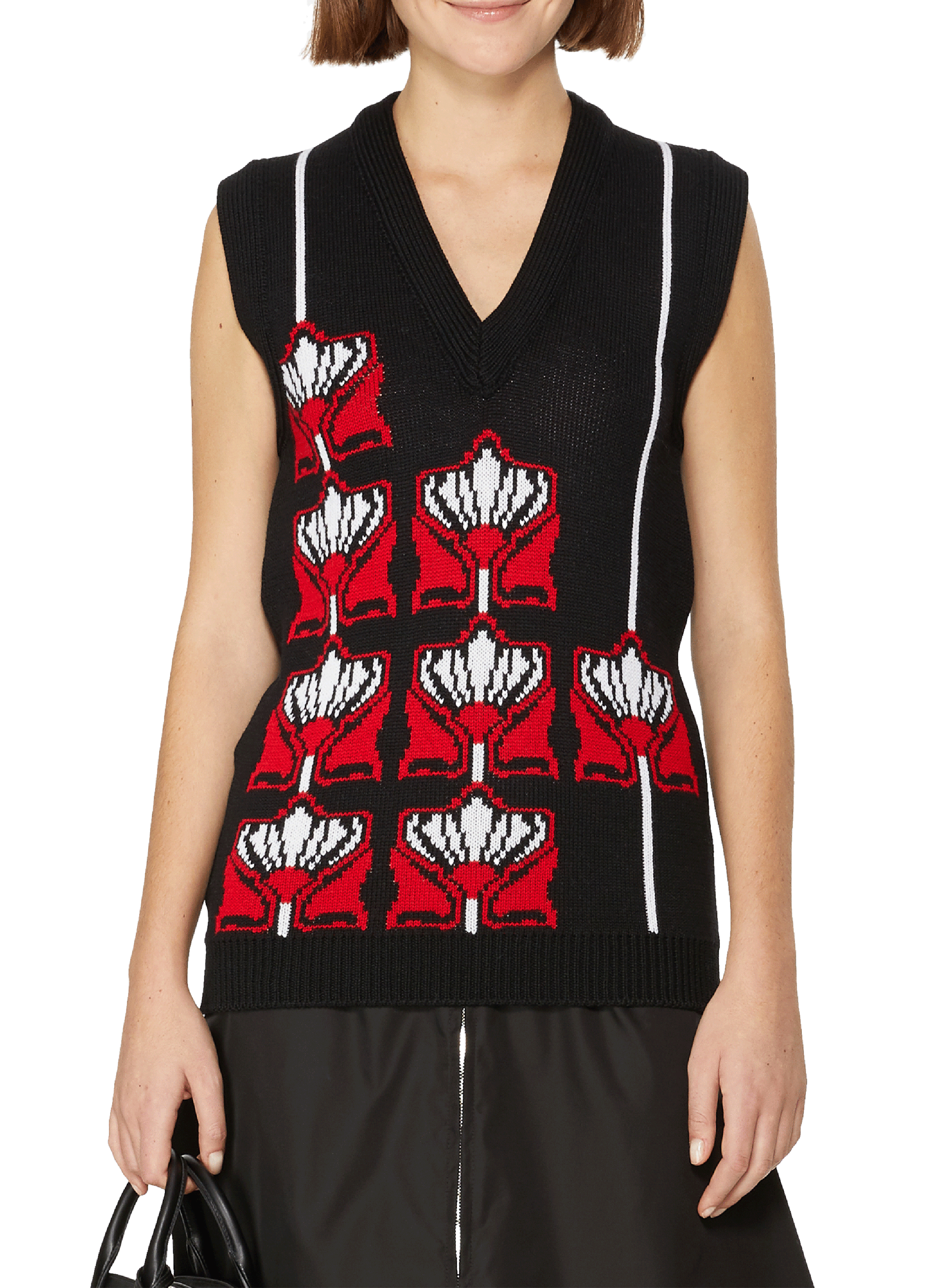 Pull sans manches en laine  PRADA Multicolore