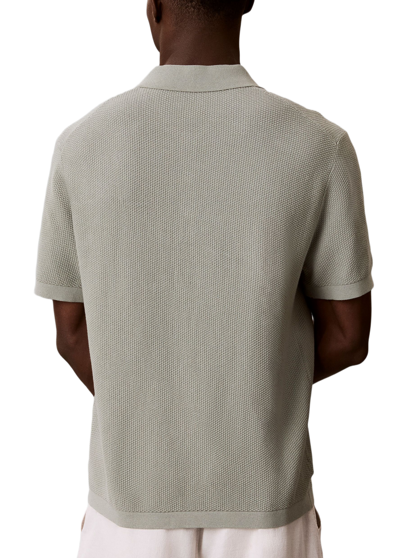 Kurzarm-Poloshirt aus Baumwolle CALVIN KLEIN Khaki