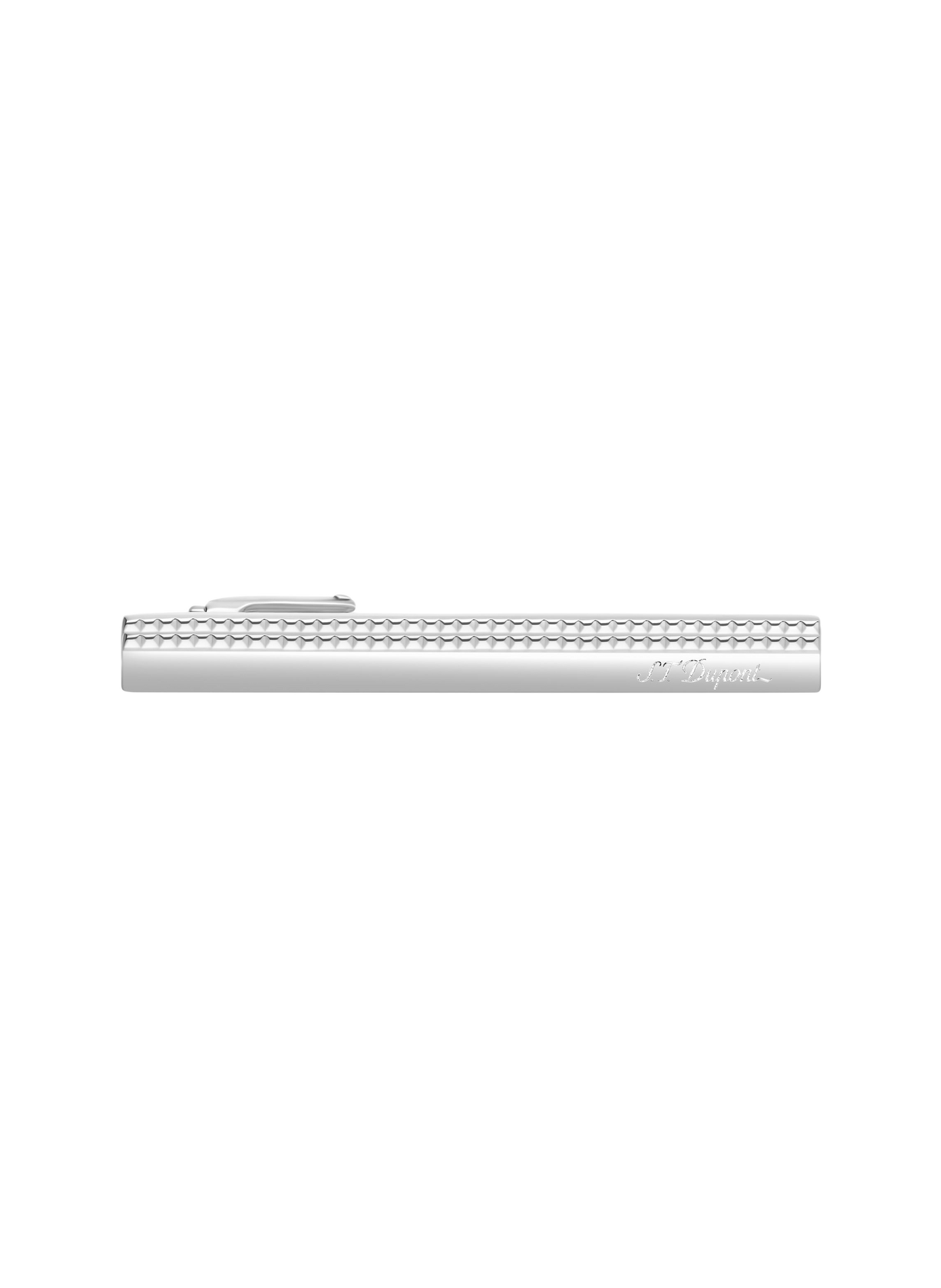 Engraved Tie Clip S.T. DUPONT Silver