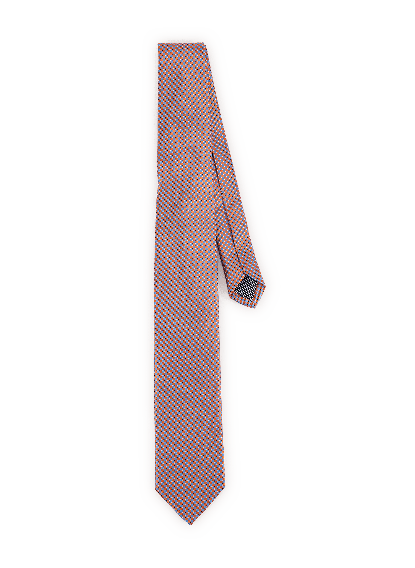 Seidenkrawatte mit Muster ETON Orange