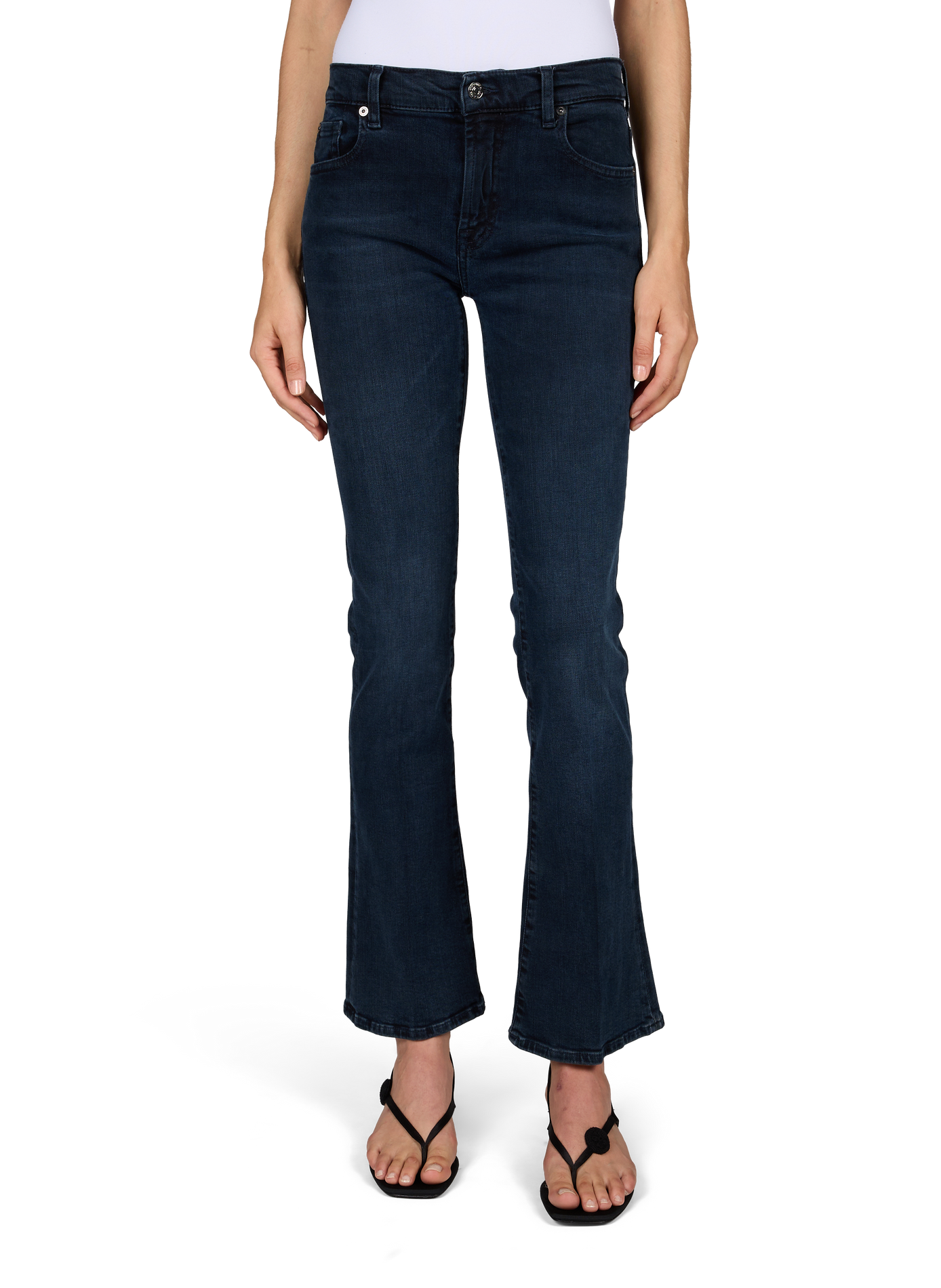 Bootcut jeans in mixed cotton 7 FOR ALL MANKIND Blue