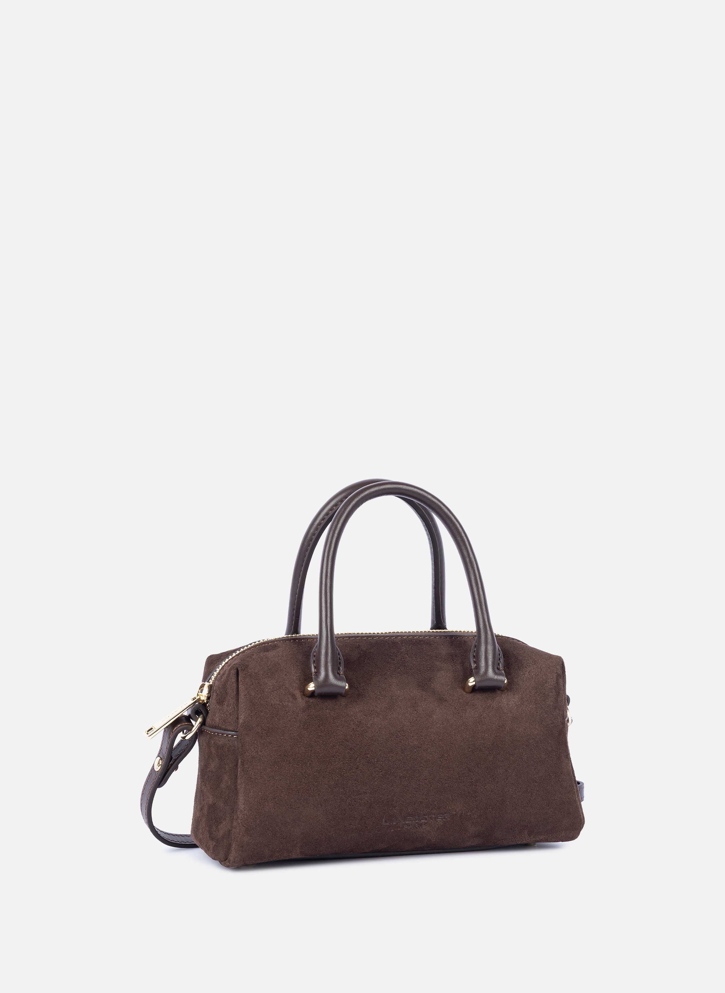 Handtas - suède kubus LANCASTER Bruin