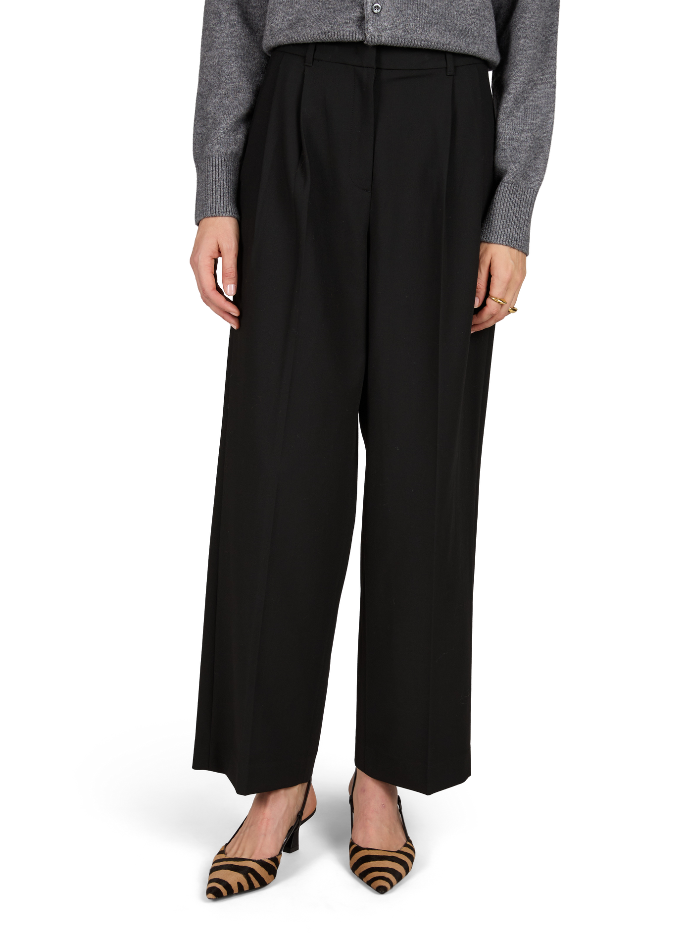 Pantalon ample à pinces DUNST Noir