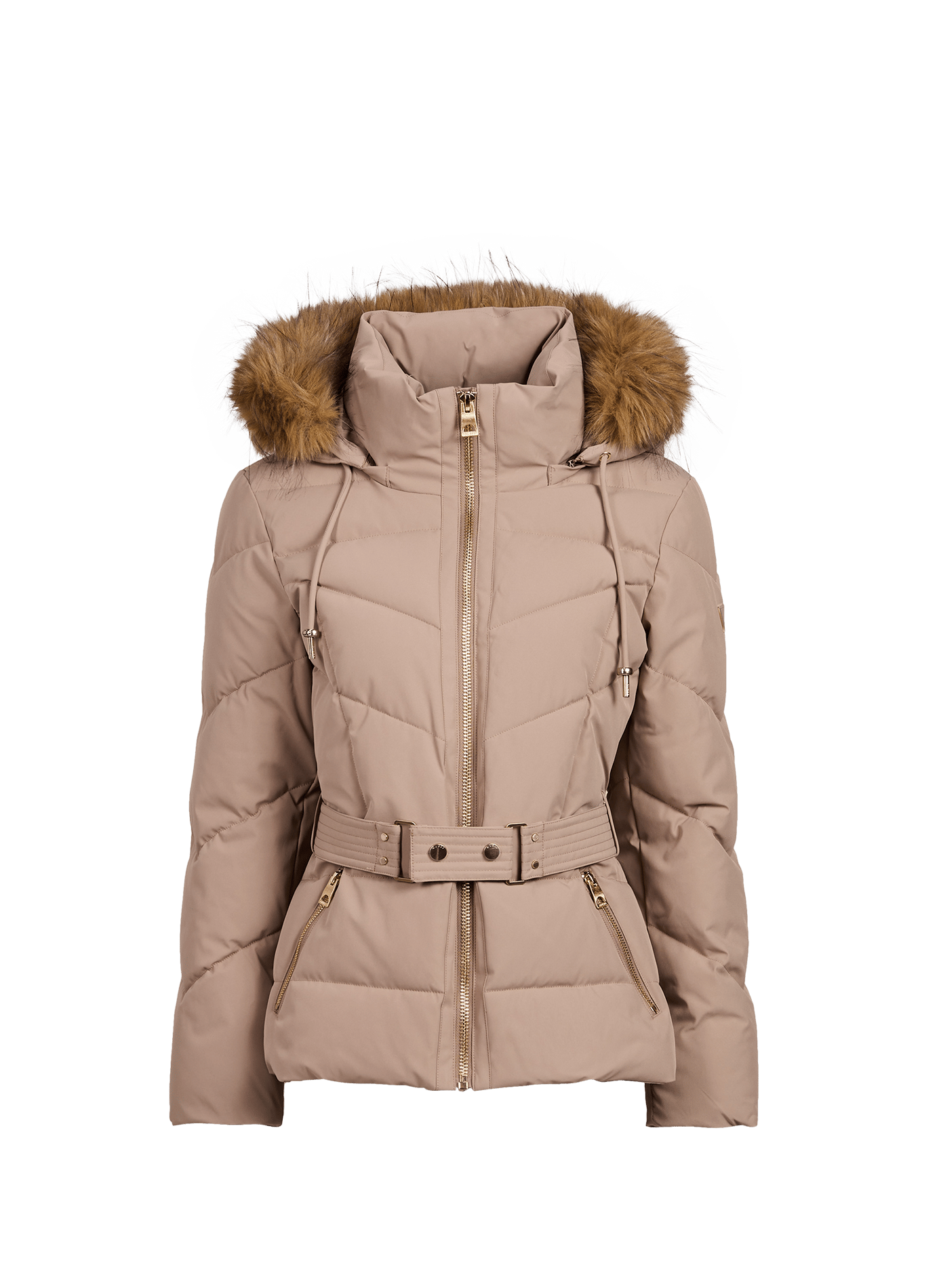 Doudoune cintrée col montant GUESS Gris