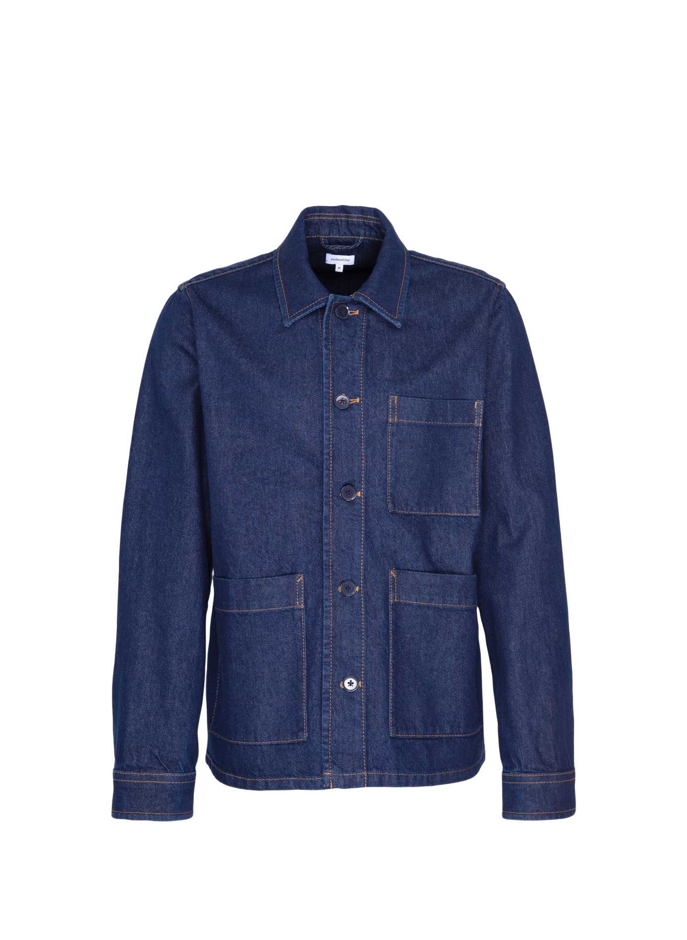 Gerade geschnittenes Denim-Overshirt aus Baumwolle SEIDENSTICKER Blau