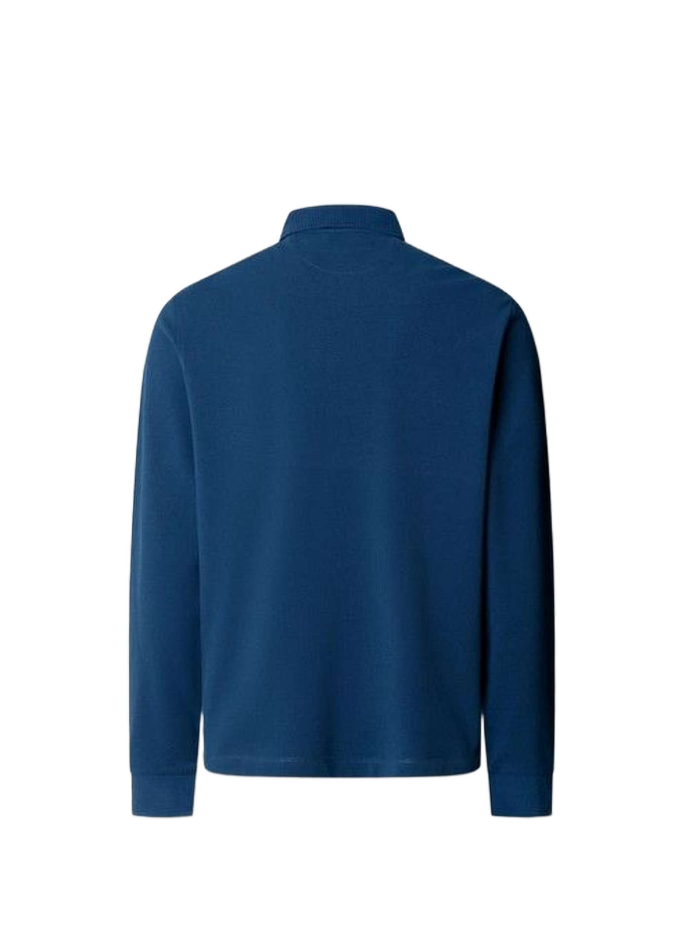 Long-sleeved cotton polo shirt FACONNABLE Blue