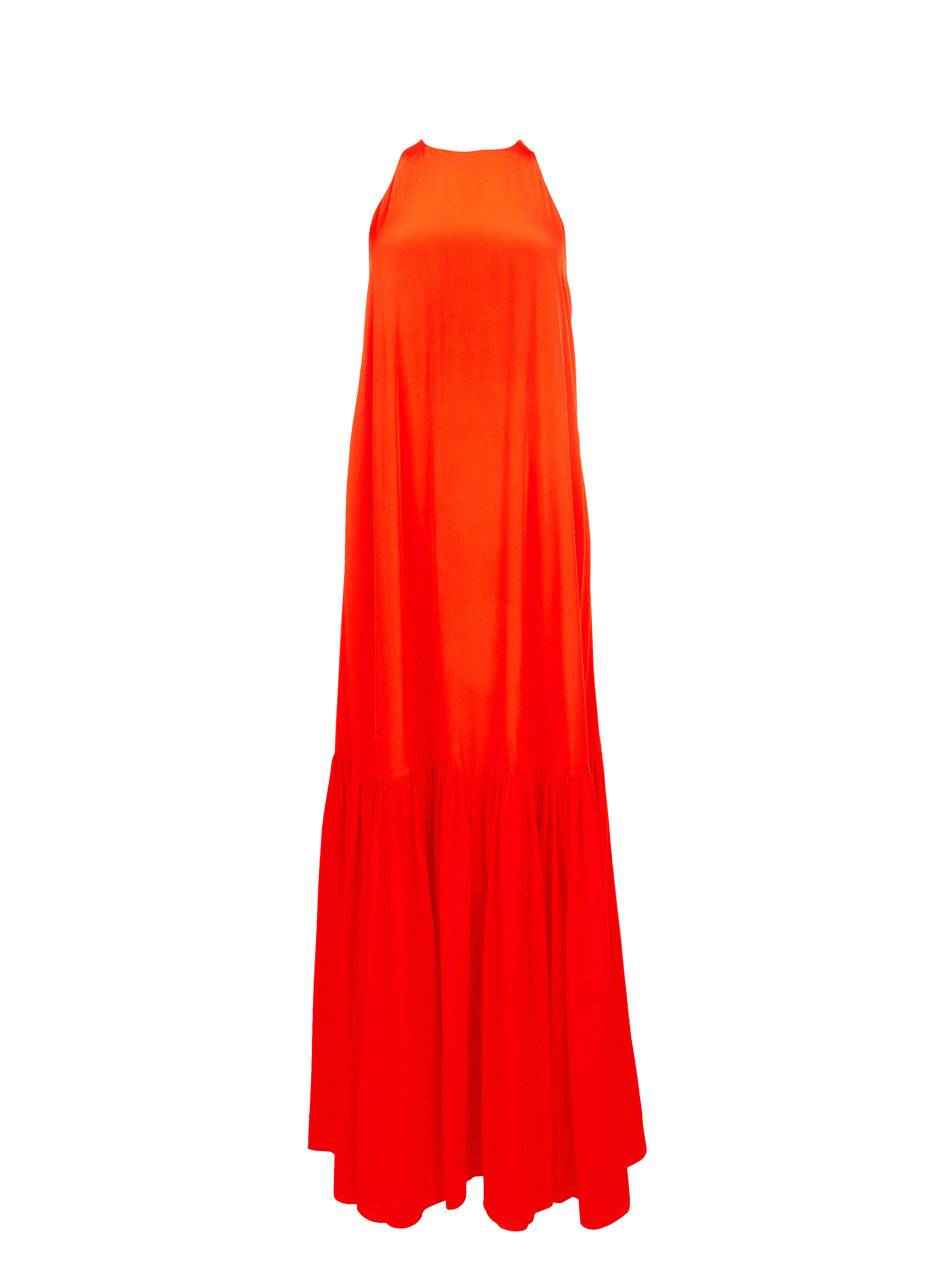 Robe Halter en crêpe de Chine de soie