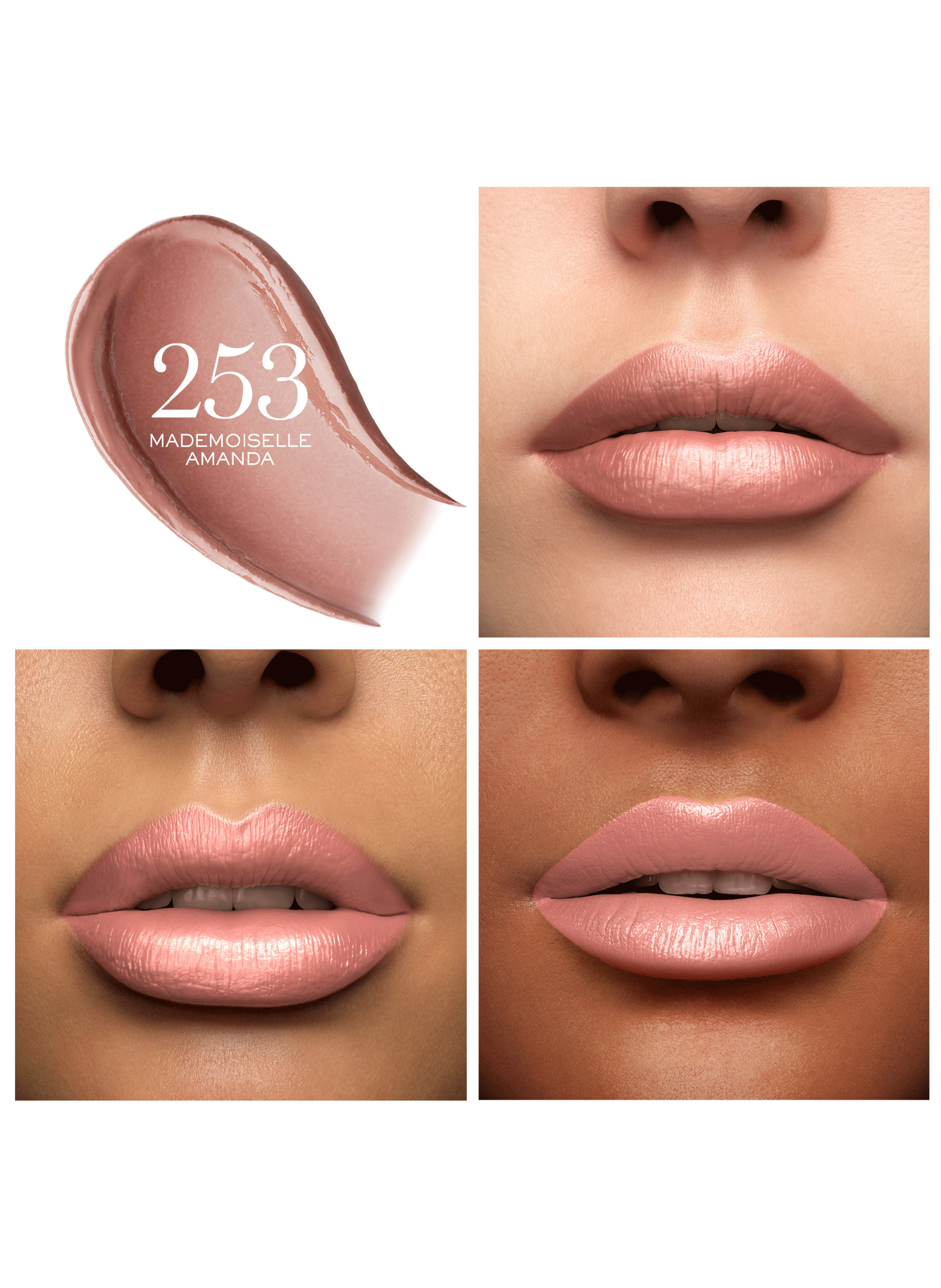 L?Absolu Rouge Cream satin lipstick - Long-lasting hydration and comfort LANCÔME 253 mademoiselle amanda